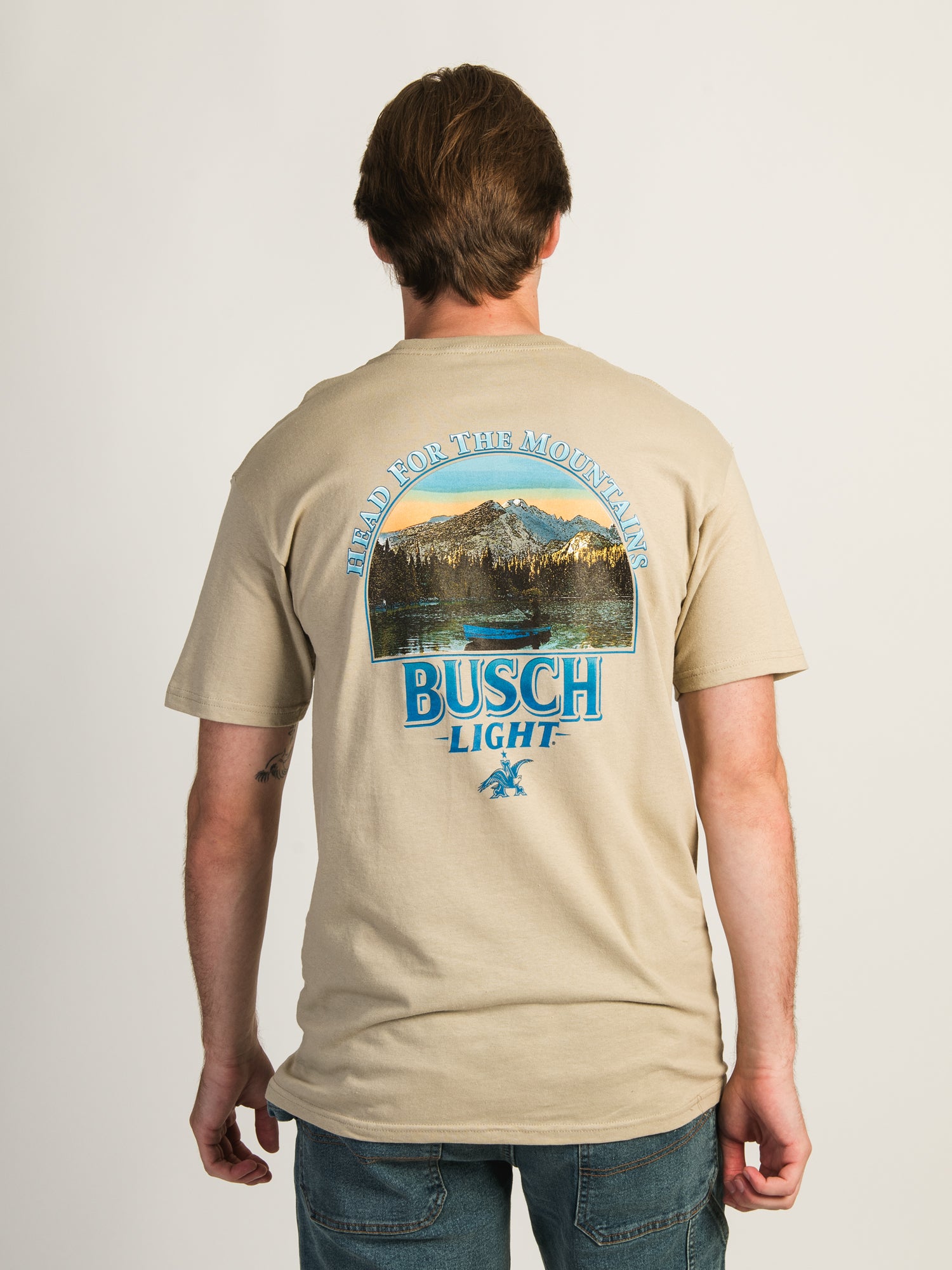 Busch Light Canoe T-Shirt - Comfortable Casual Graphic Tee for Outdoor Adventures & Beer Lovers
