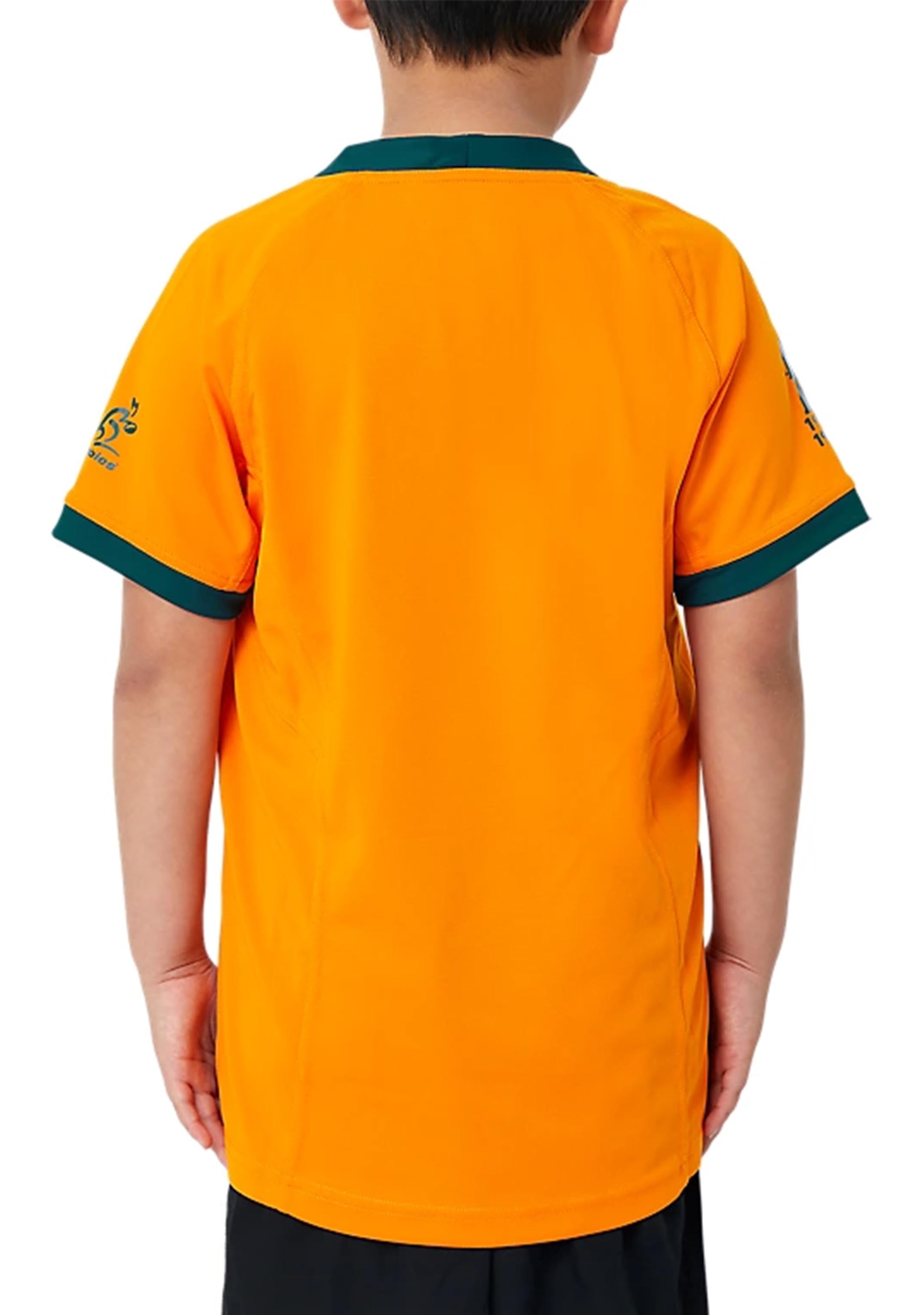 ASICS Kids Wallabies RWC23 Replica Home Jersey - Youth Rugby Shirt 2114A308-750 | Official Team Uniform for Young Rugby Fans & Match Day Wear
