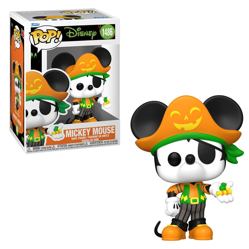 Funko Pop! Disney Halloween Mickey Mouse #1486 Collectible Figure - Perfect for Disney Fans, Halloween Decor & Gift Giving