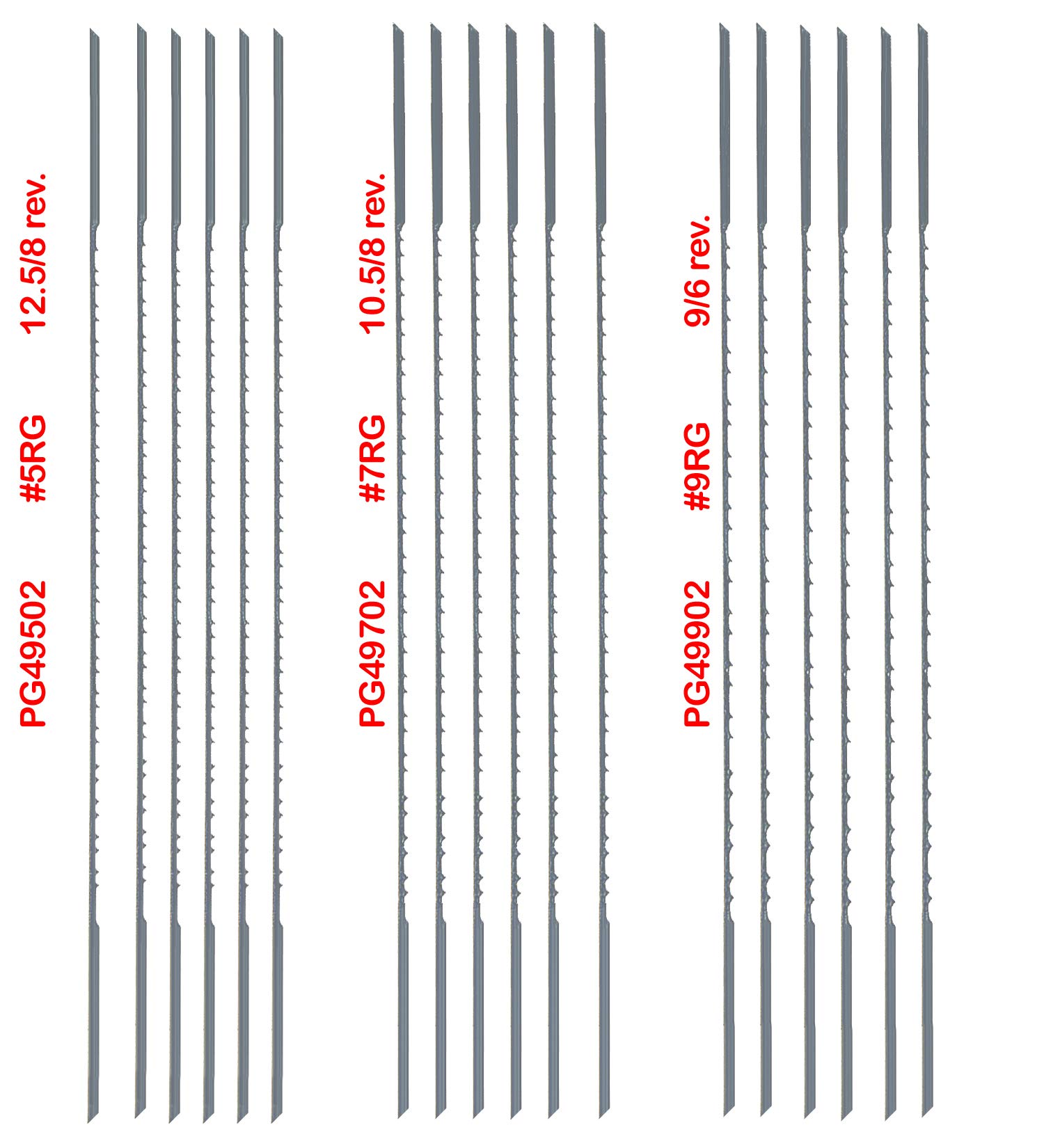 OLSON SAW PG49802 Precision Ground Scroll Saw Blades - 5 Pack for Woodworking, Metal Cutting & DIY Craft Projects - Ultra Sharp & Durable for Detailed Cuts