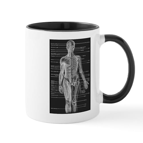 White/Black Inside - Human Anatomy Chart Mug