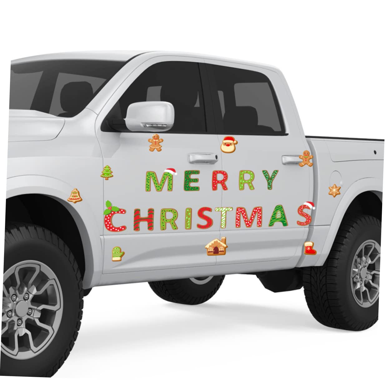 Kisangel 5 Sets Christmas Garage Door Stickers - Cartoon Automotive PVC Decals for Holiday Home & Car Decor - Perfect for Christmas Party, Winter Home Decoration & Gift Giving