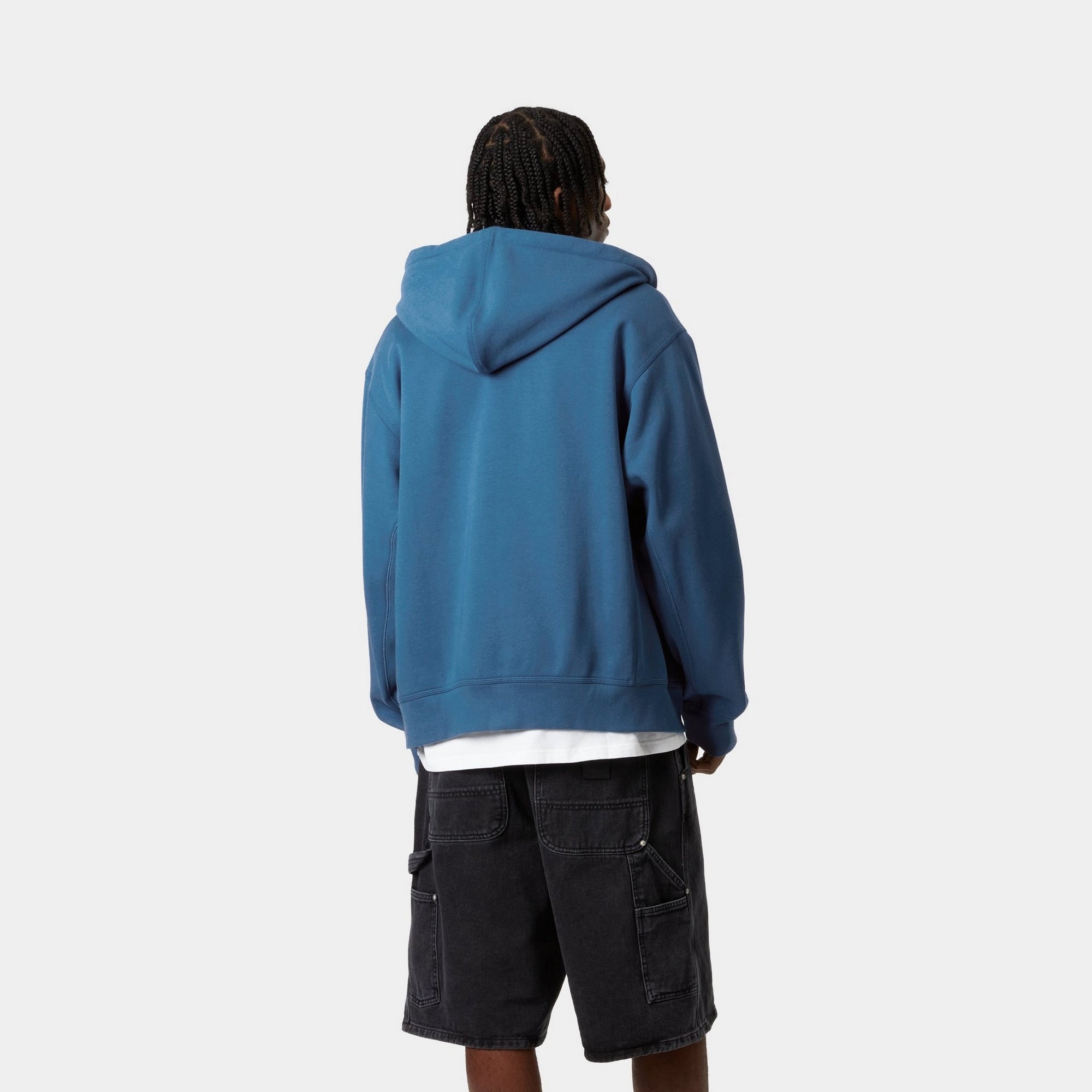 Hooded American Script Jacket - Trendy Pullover with Sodalite Design | Perfect for Casual Outings & Streetwear Fashion