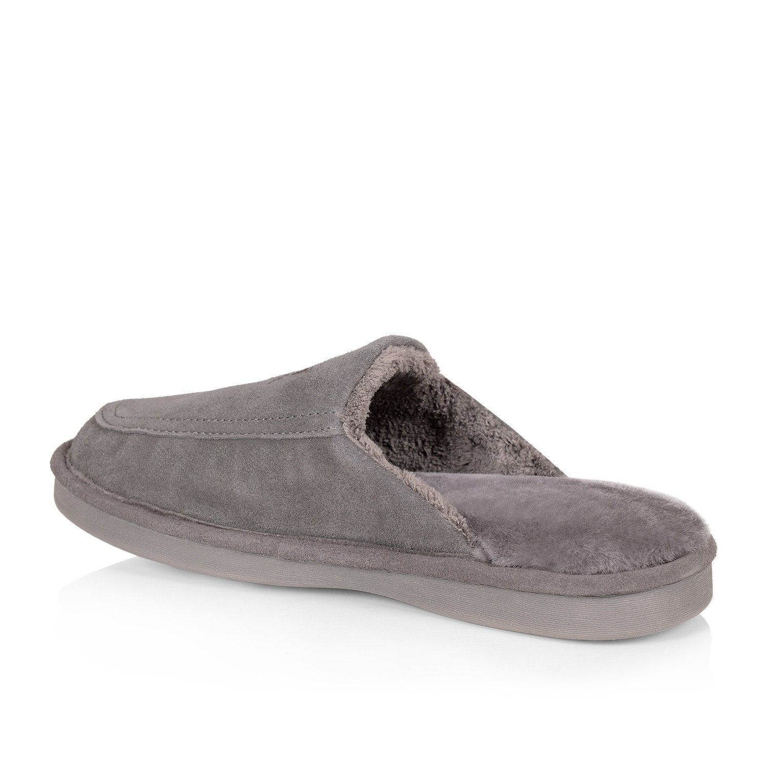 Men's Comfortable Grey Slippers for Todd - Soft Indoor House Shoes for Relaxing at Home & Lounging