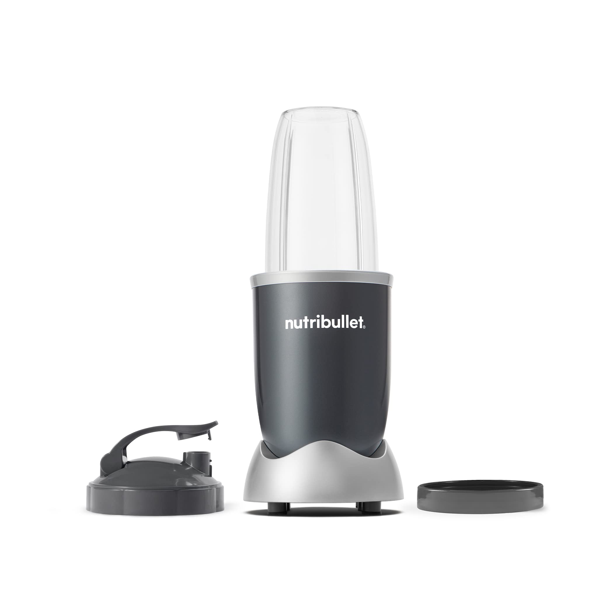 Nutribullet 600W Personal Blender - 24oz Gray (NBR-0601) for Smoothies, Protein Shakes, Meal Prep & Frozen Drinks | Perfect for Kitchen, Gym & Healthy Lifestyle