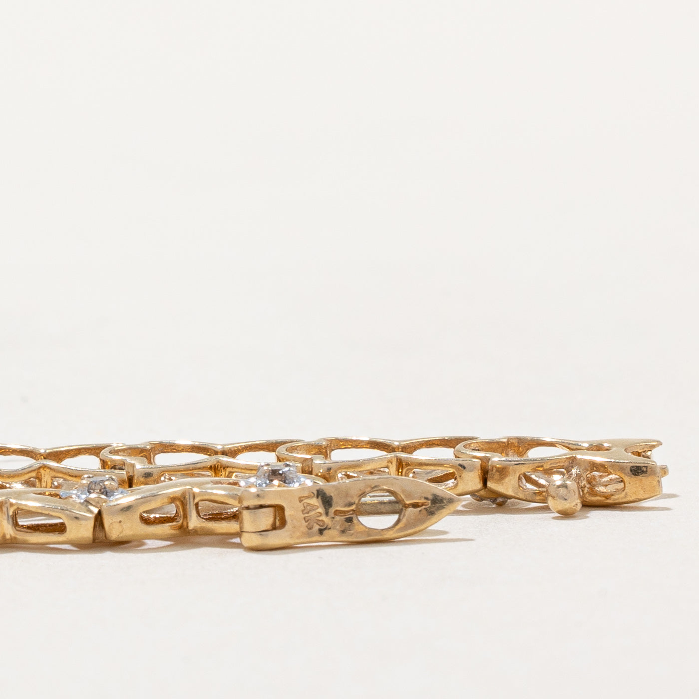 Elegant Light Brown Diamond Illusion Bracelet | 0.38ctw | 7 Inches | Perfect for Weddings, Anniversaries & Special Occasions