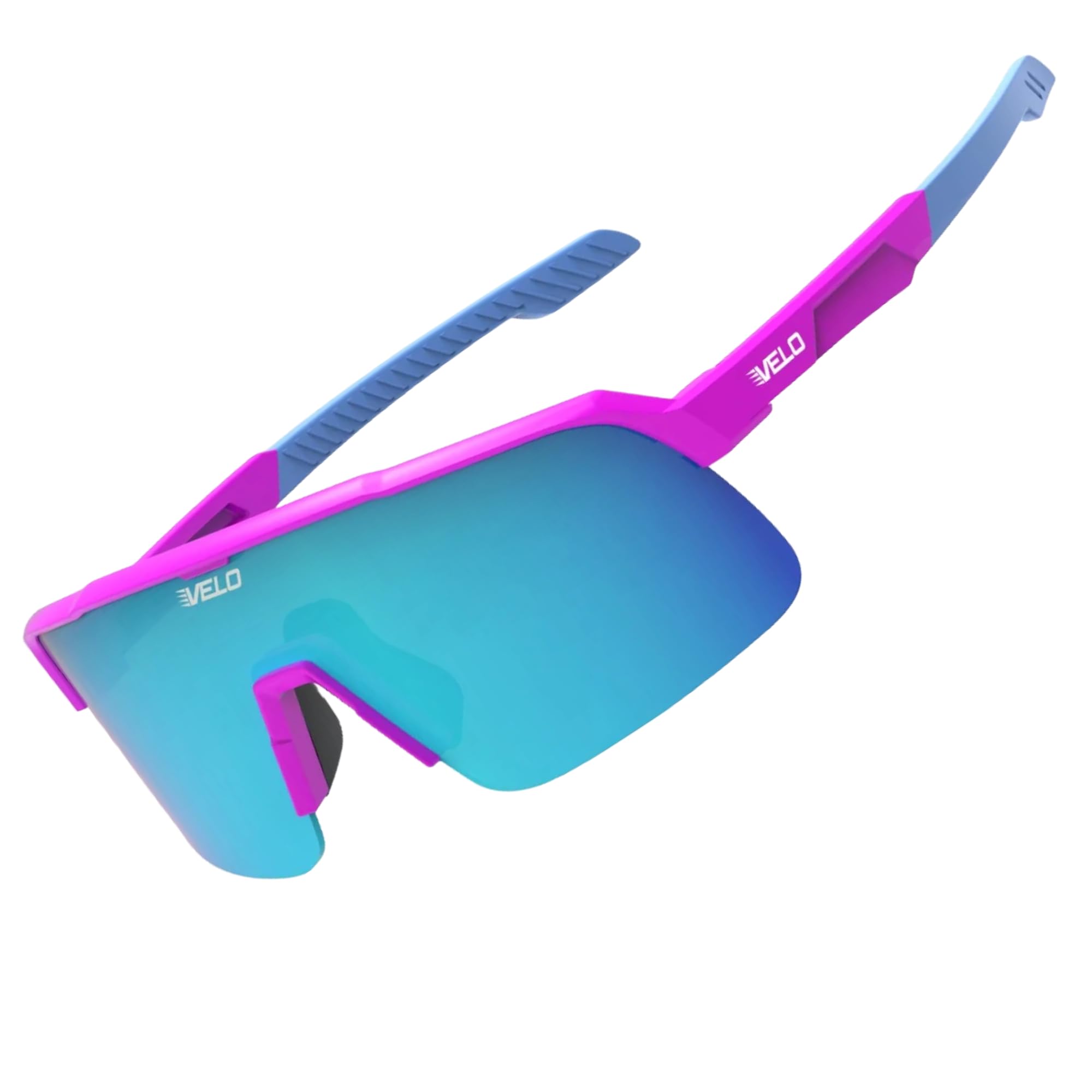VELO Slider Sports Sunglasses for Men & Women - Polarized UV Protection for Running, Cycling, Hiking - Lightweight & Durable Outdoor Shades