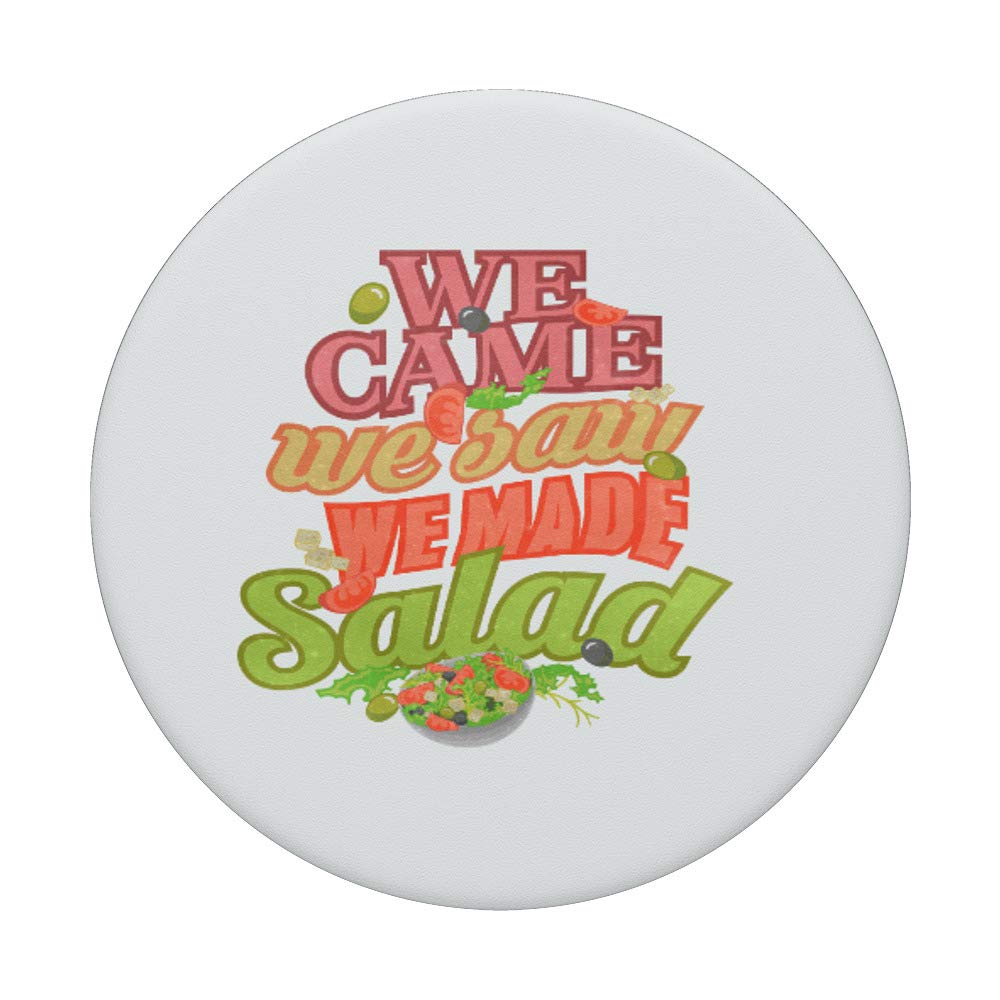 Vegan Plant-Based Salad Lover Gift - PopSockets Phone Grip & Stand for iPhone, Samsung & Tablets | Perfect for Kitchen, Picnics & Healthy Lifestyle