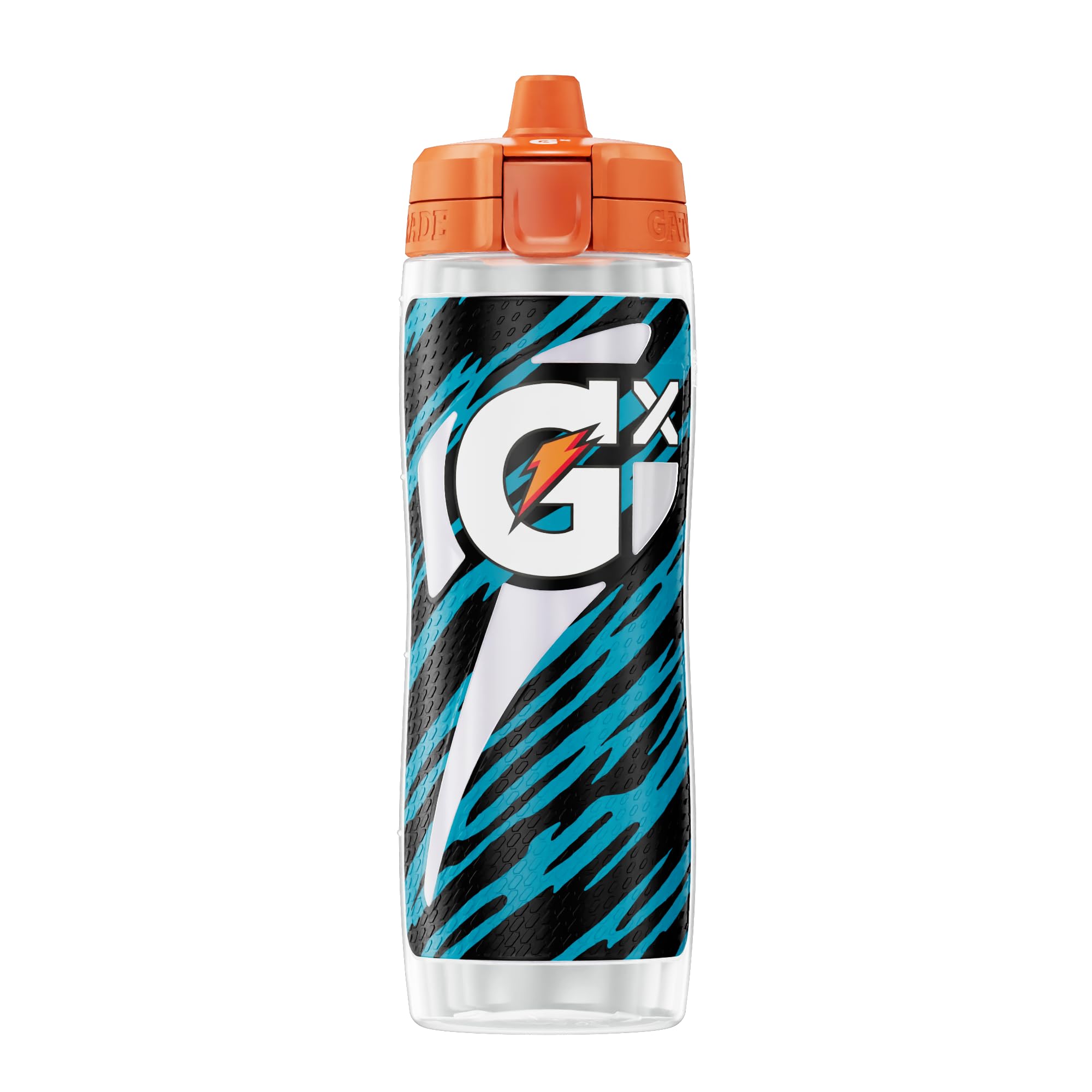 Gatorade Gx NFL Non-Slip Squeeze Water Bottle with Hydration System & Sports Drink Concentrate Pods - Perfect for Football Training, Gym Workouts and Outdoor Activities