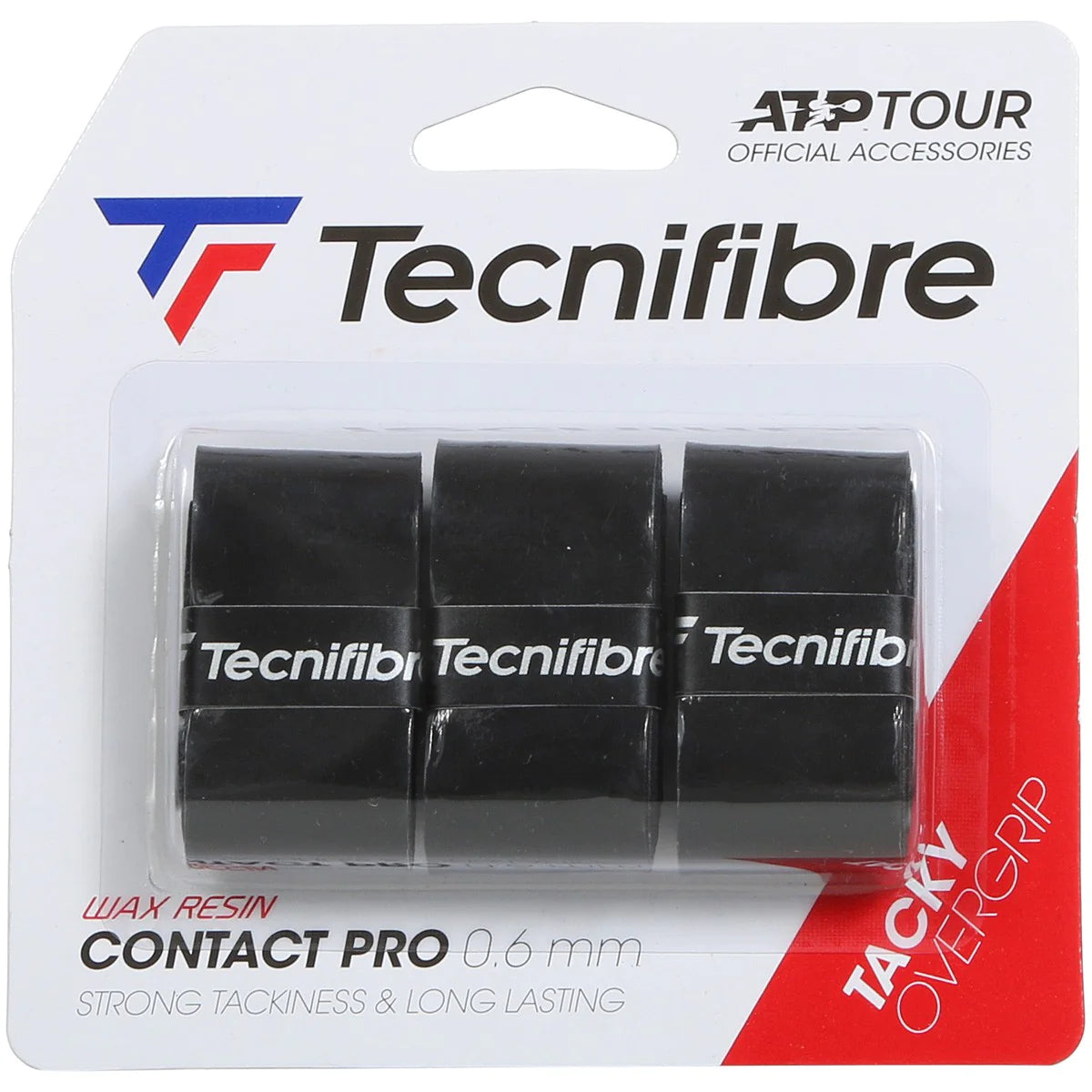 Tecnifibre Pro Contact Overgrip - Premium Tennis Racket Grip Tape for Enhanced Control & Sweat Absorption - Perfect for Tennis, Badminton & Racquetball Players