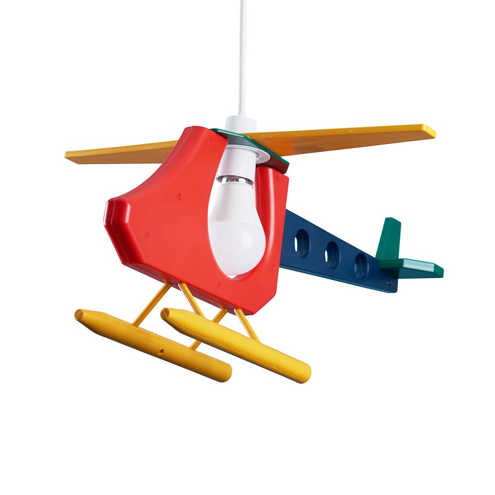 MiniSun 3D Helicopter Ceiling Lamp - Colorful Nursery Light for Baby & Kids Bedroom | Perfect for Baby Showers, Children's Rooms & Play Areas