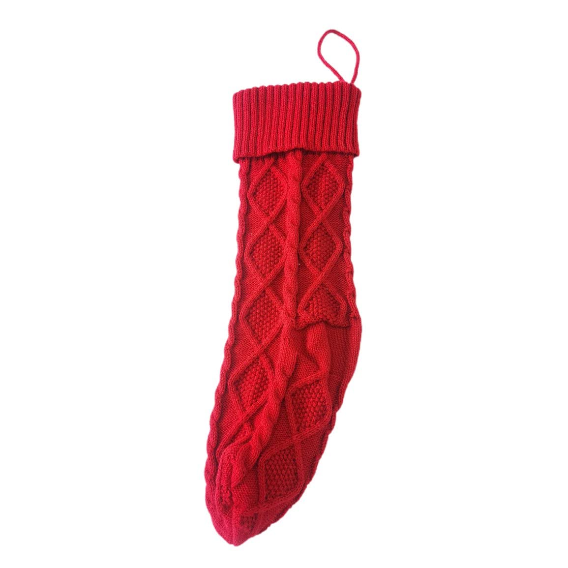 Christmas Stockings - Knitted Hanging Ornaments & Candy Bags for Holiday Decorations - Perfect for Fireplace Mantel, Tree Decor, and Gift Giving