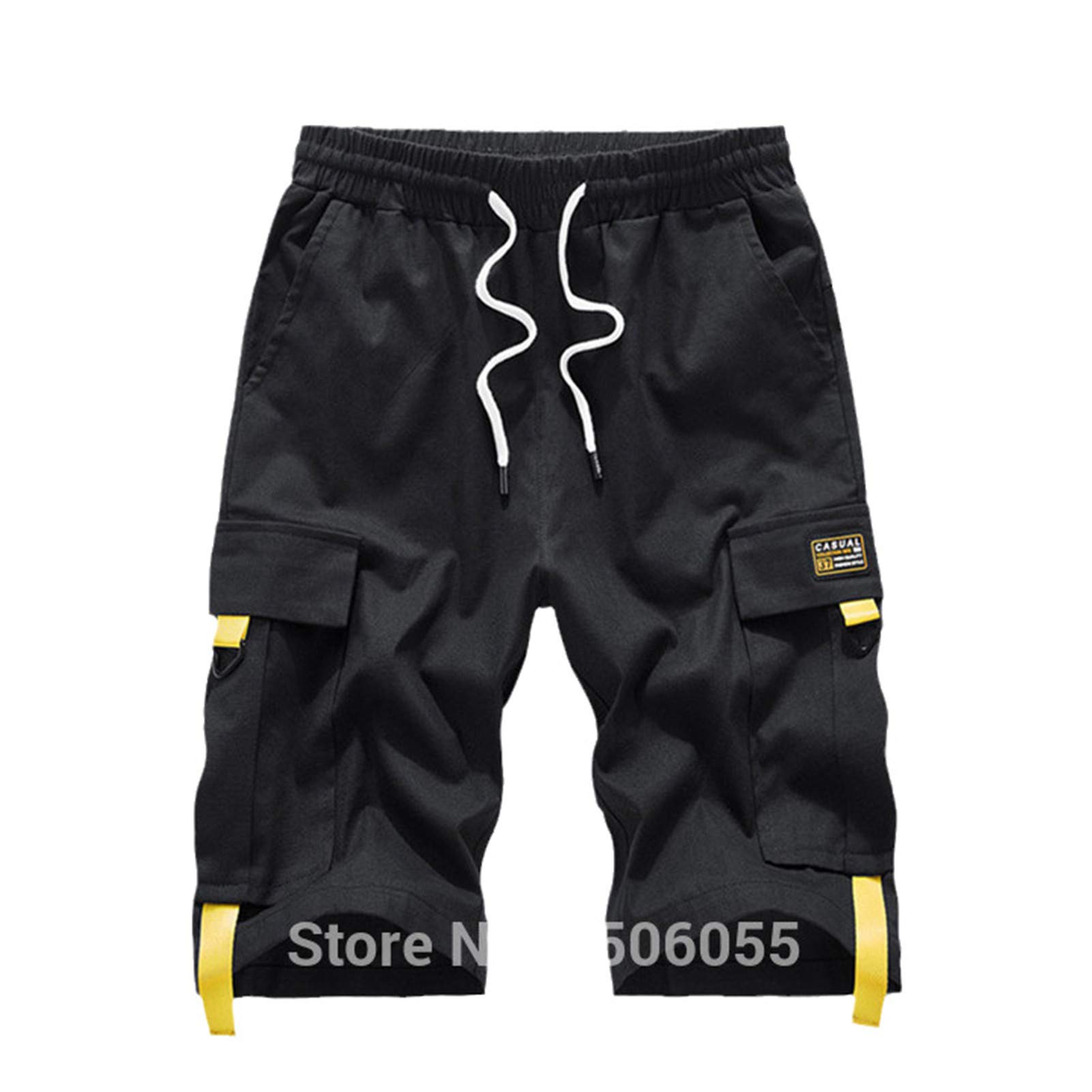 GUOYUXIAO Men's Summer Cargo Shorts - Cotton Casual Hip Hop Shorts for Teen Boys | Perfect for Streetwear, Gym & Outdoor Activities