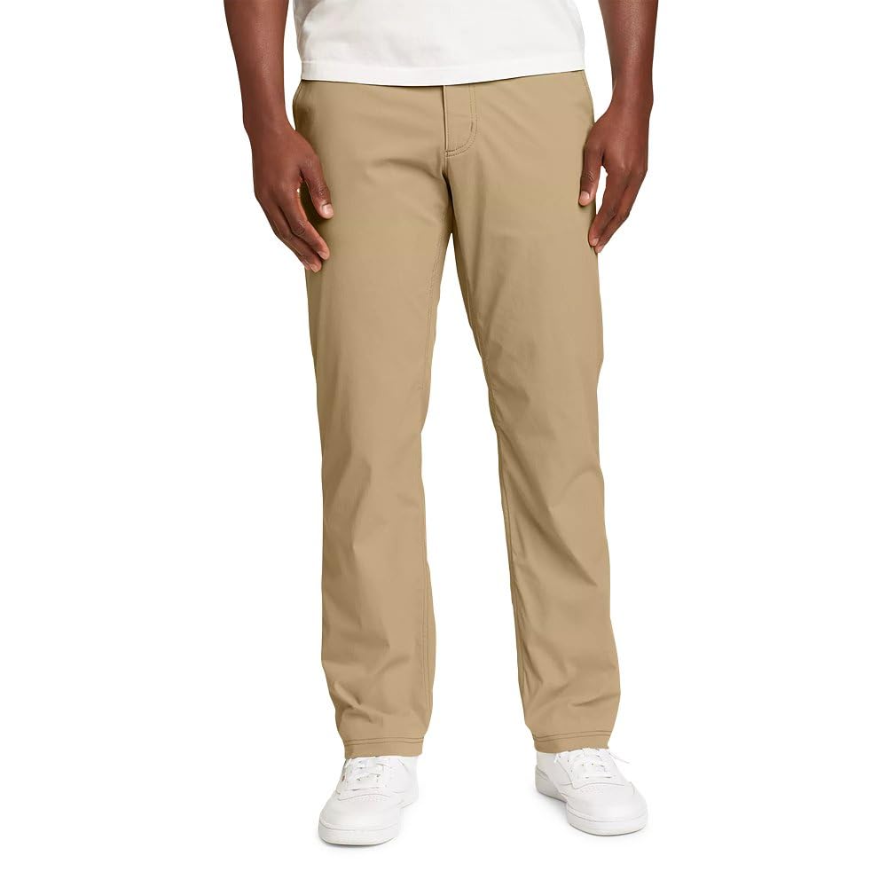Eddie Bauer Men's Horizon Guide Chino Pants - Comfortable Stretch Travel & Outdoor Pants for Hiking, Work & Casual Wear