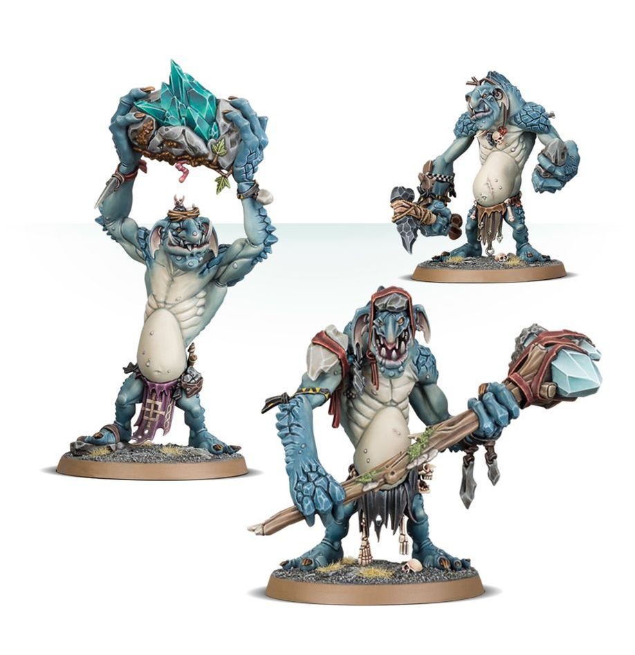 Age of Sigmar Gloomspite Gitz: Rockgut Troggoths Miniatures - Fantasy Tabletop Wargaming Models for Warhammer Battles & Collectors