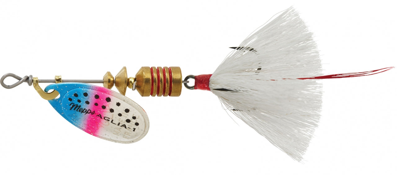 Aglia Bait Series Spinner #1 Dressed Treble - Premium Fishing Lure for Bass, Trout & Pike | Ideal for Freshwater & Saltwater Angling