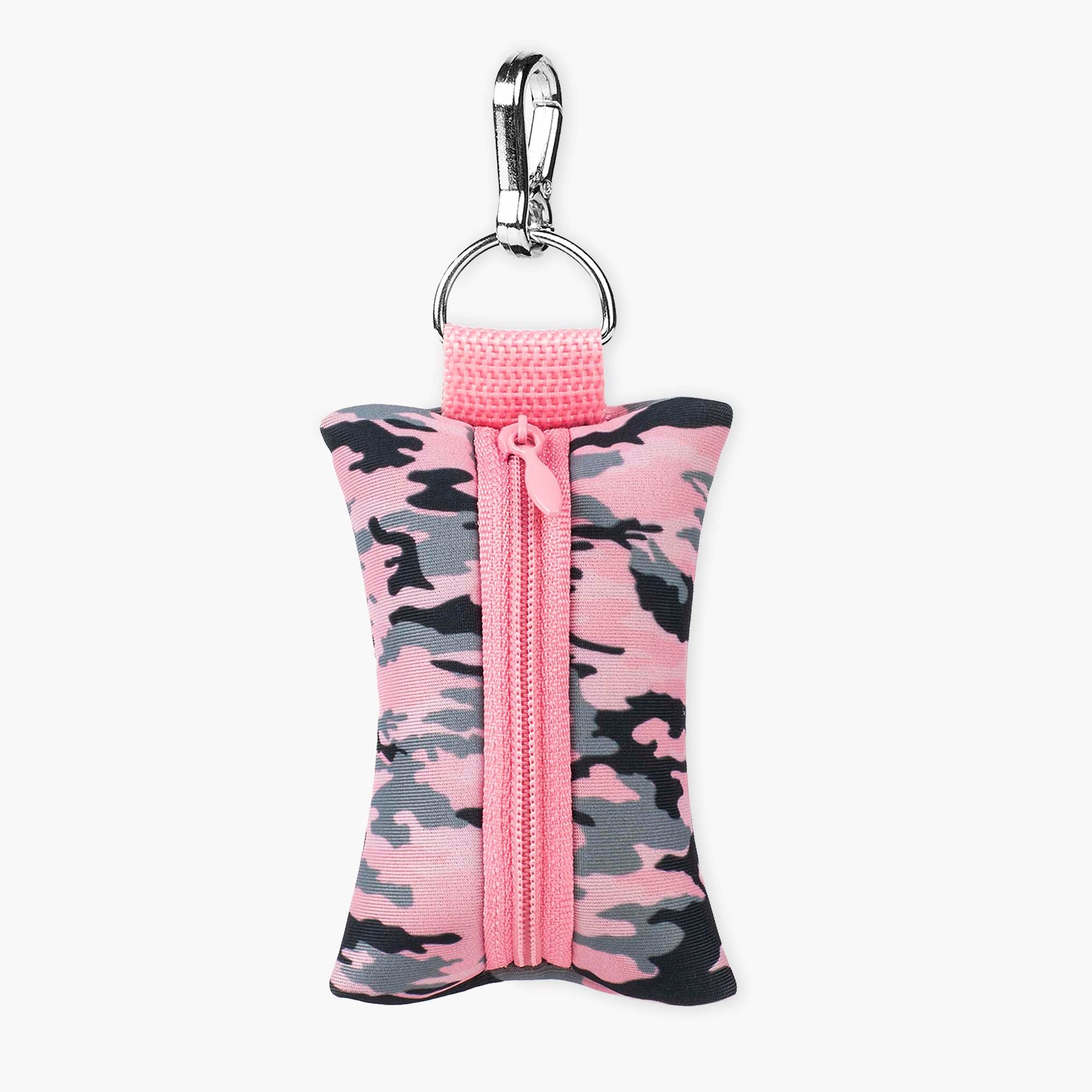 Dog Poop Bag Holder - Pink Camo Design, Leash Attachment for Easy Cleanup | Perfect for Walking, Hiking & Outdoor Adventures with Your Dog