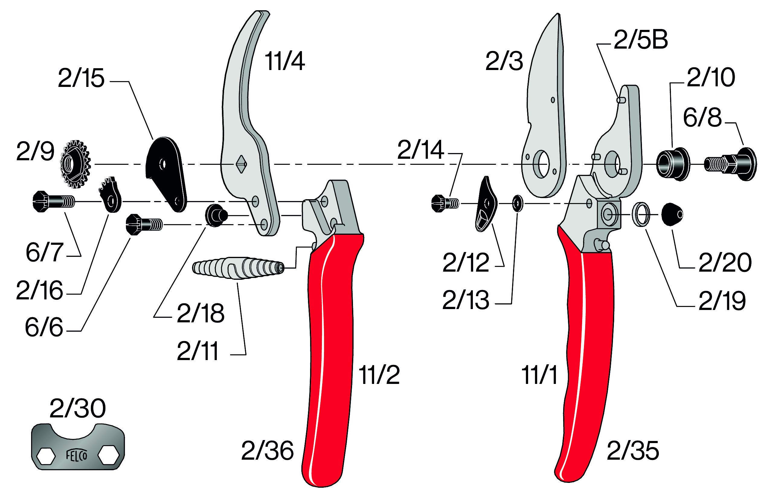 Felco F-11 Pruning Shears - Premium Swiss-Made One-Hand Garden Pruner with High-Quality Steel Blade | Perfect for Trimming, Shaping & Maintaining Plants, Flowers & Shrubs