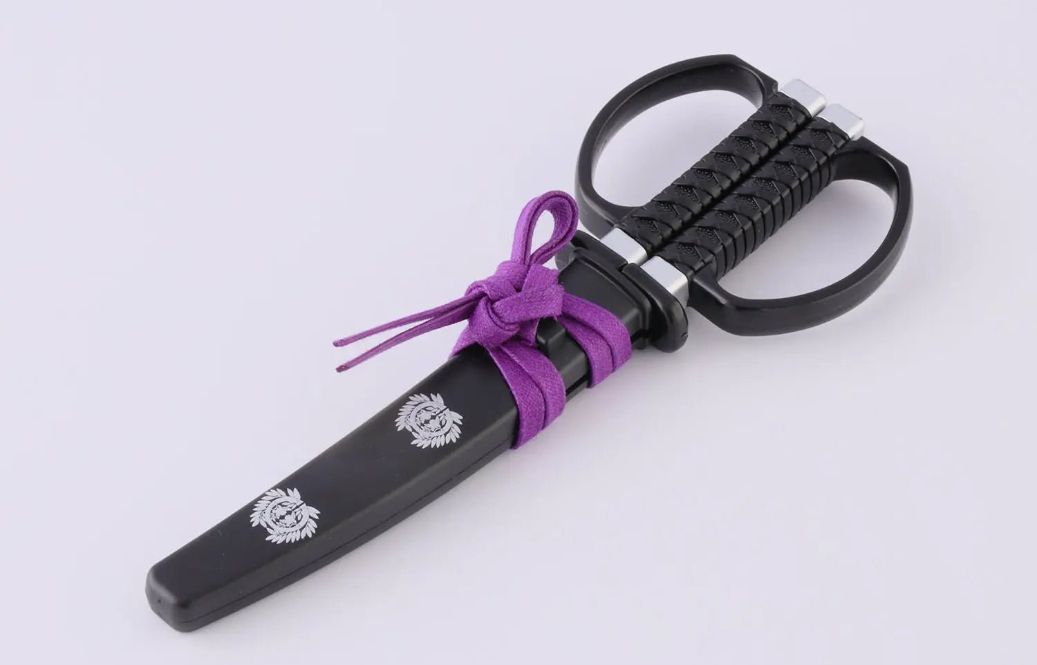 Premium Samurai Scissors with Stand - Professional Japanese Hair Cutting Shears by Nikken - Perfect for Salon Stylists, Barbers & Home Haircuts