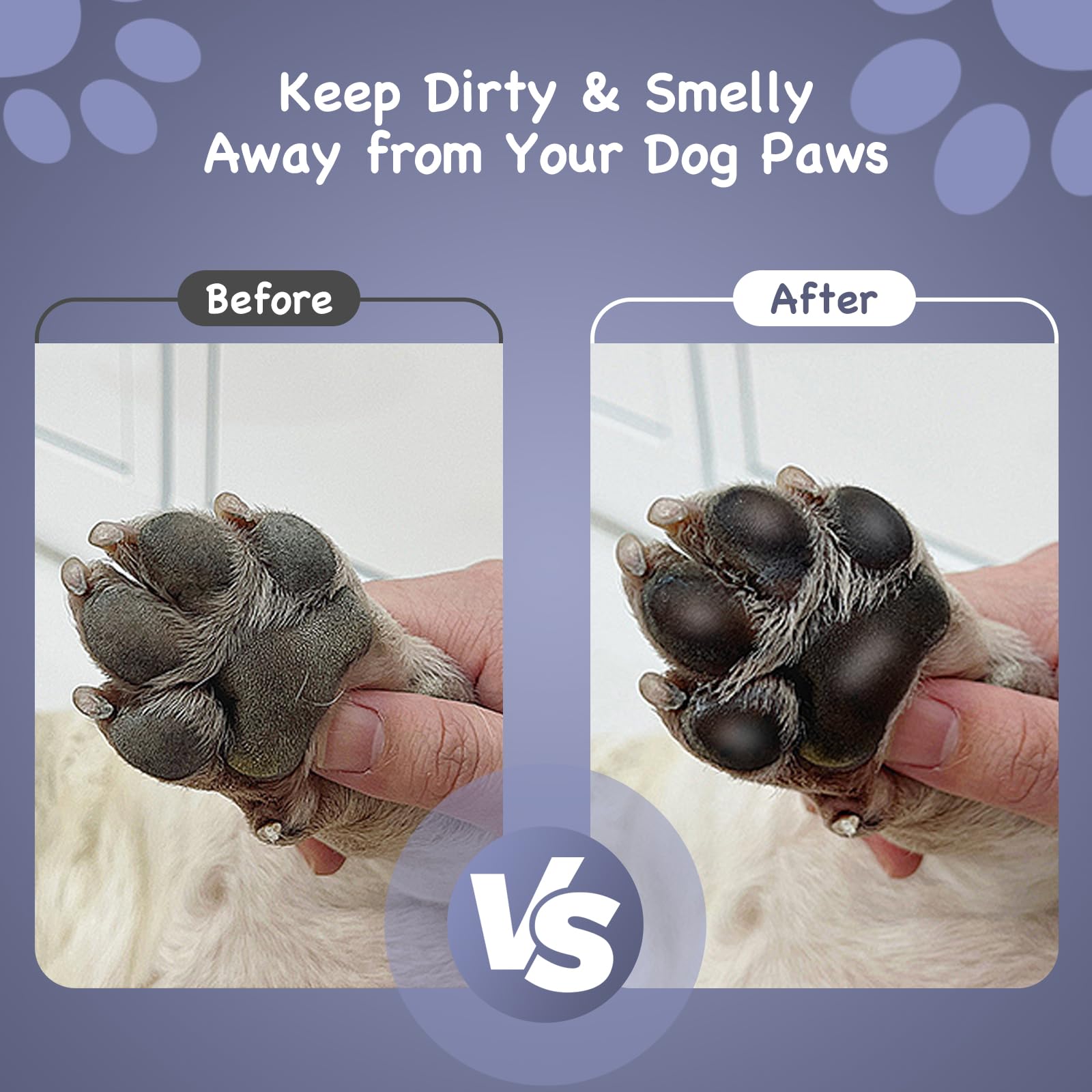 Dog Paw Cleaner for Small & Medium Breeds - Easy Grip Handle for Muddy Paws | Pet Bathing Essential