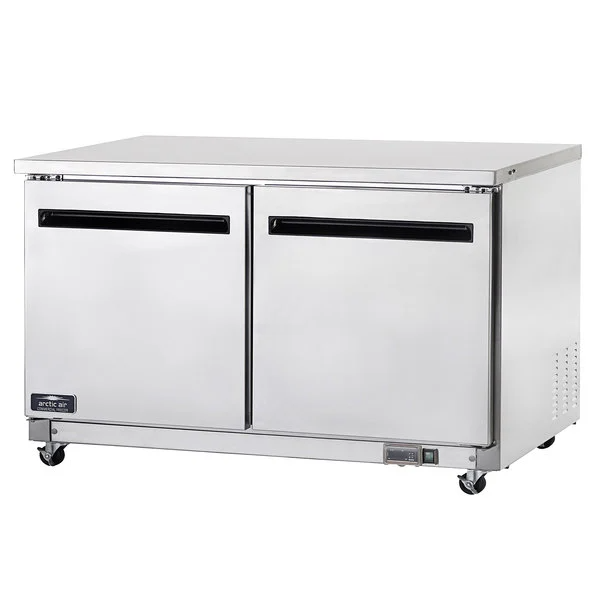 Arctic Air AUC60F Two Door Undercounter Freezer for Restaurants, Bars & Commercial Kitchens - Compact Worktop Freezer with Energy Efficient Design
