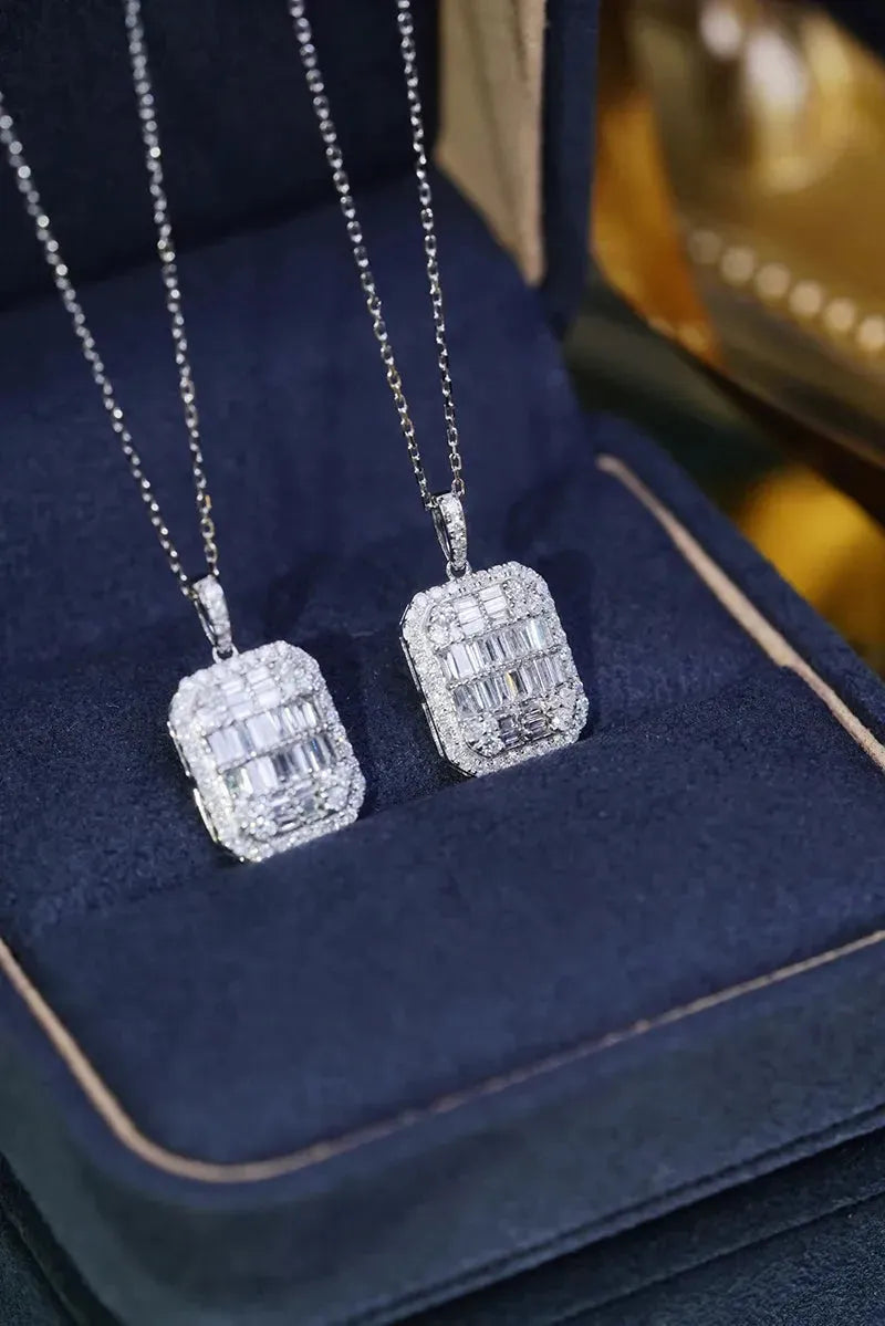 18K White Gold Diamond Pendant Necklace for Women - 1.0 Carat Real Natural Diamond Wedding Jewelry, Classic Shiny Design | Perfect for Anniversaries, Engagements & Special Occasions