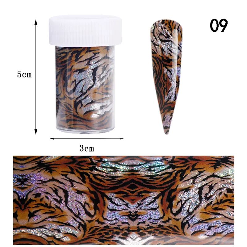 Laser & Camouflage Transfer Foil Roll for DIY Crafts, Nail Art, and Scrapbooking - Heat Transfer Vinyl for T-Shirts, Tumblers, and Home Decor