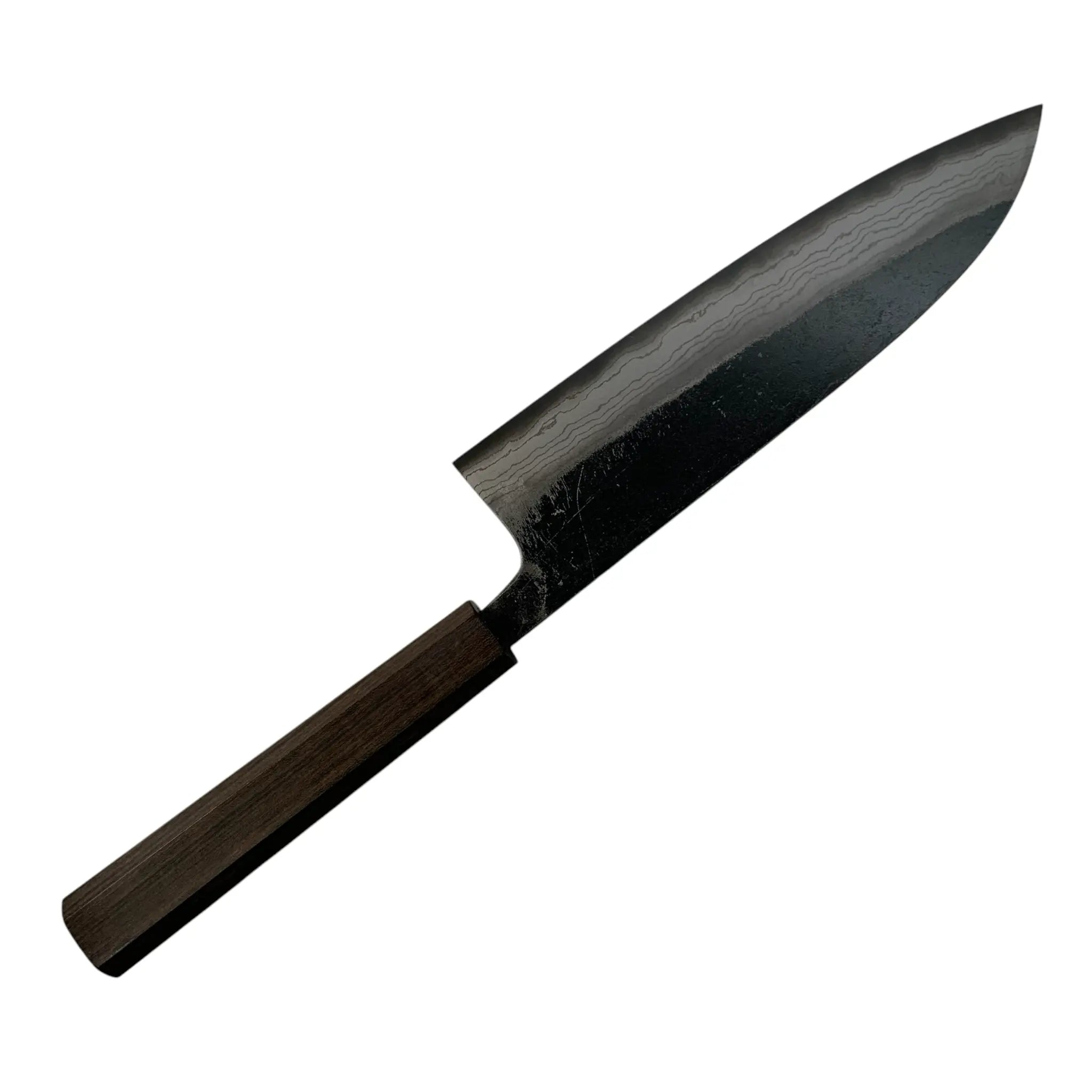 Premium Hatsukokoro Kumokage Blue #2 180mm Santoku Knife - Japanese High Carbon Steel Chef Knife for Slicing, Dicing & Chopping - Perfect for Home Kitchen & Professional Chefs