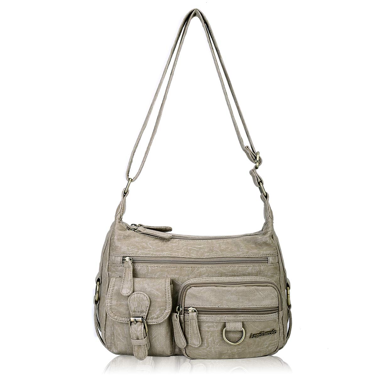 Angel Barcelo Crossbody Bag - Women's PU Leather Purse for Daily Use & Travel