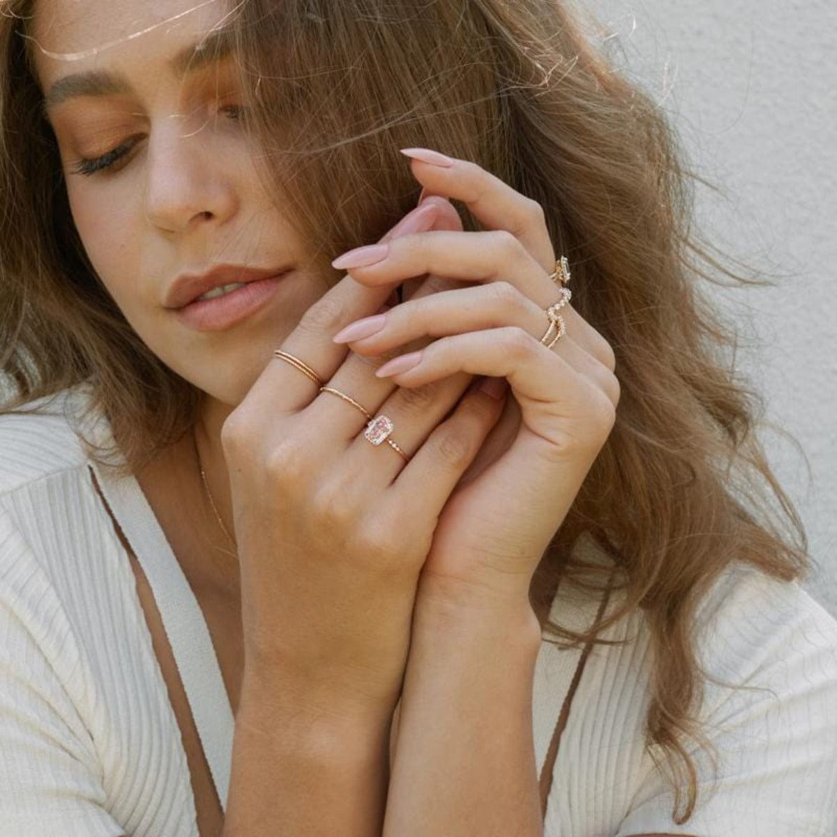 Stunning Morganite Ring with Starry Cushion Cut - Perfect for Engagement, Anniversary & Romantic Gifts