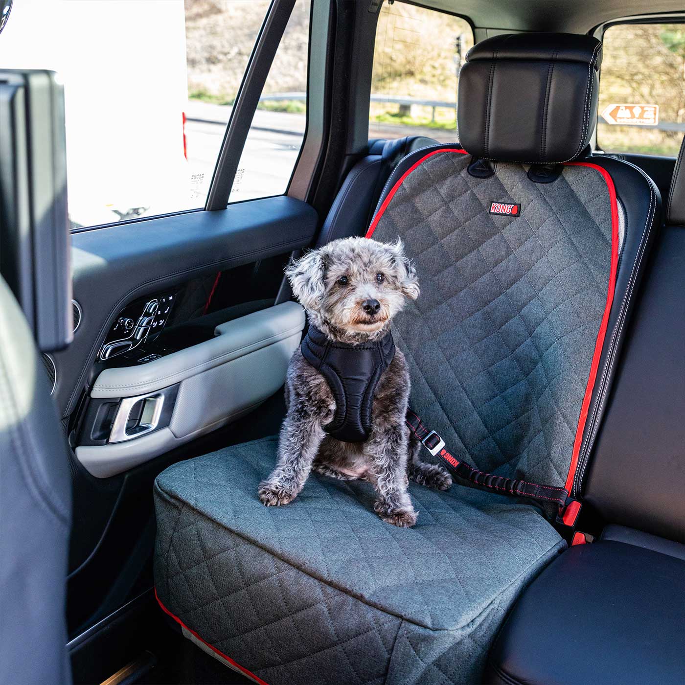 KONG Single Seat Cover - Waterproof & Durable Car Seat Protector for Pets - Perfect for Dogs, Cats, and Travel