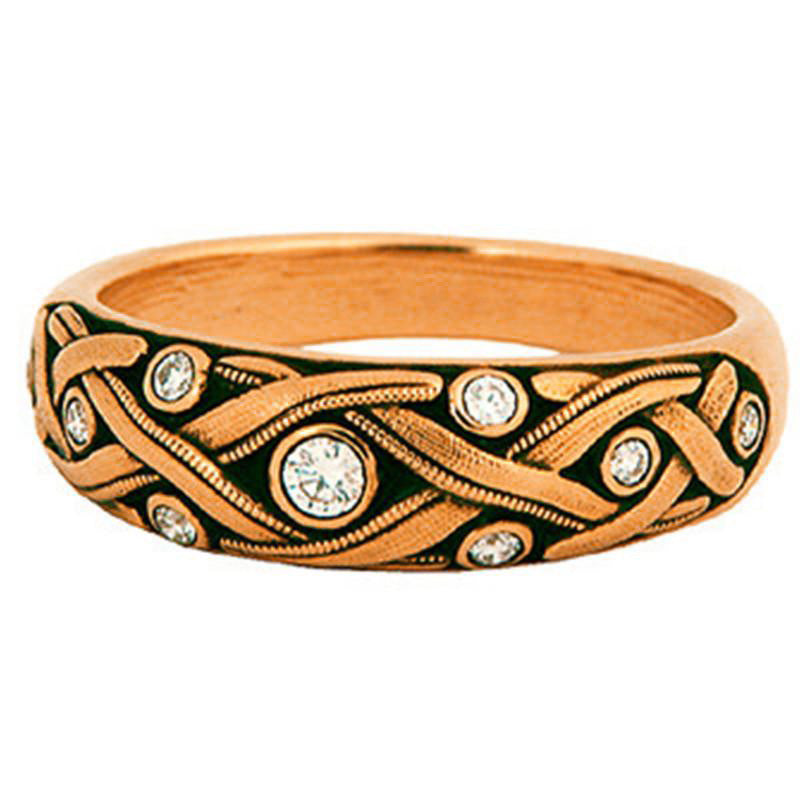 Alex Sepkus Vine Large Band Ring R 64RA - Elegant Statement Jewelry for Women, Perfect for Weddings, Parties & Special Occasions