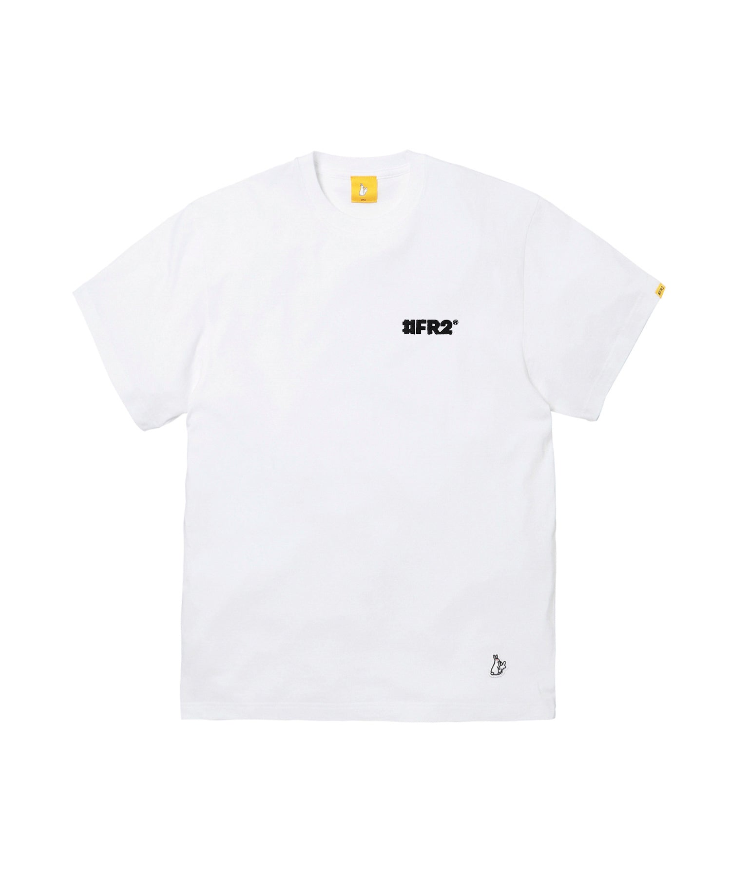 FR2 Funny Rabbit Adult Humor T-Shirt - White | Casual Streetwear for Men & Women | Perfect for Parties, Gifts and Bold Fashion Statements