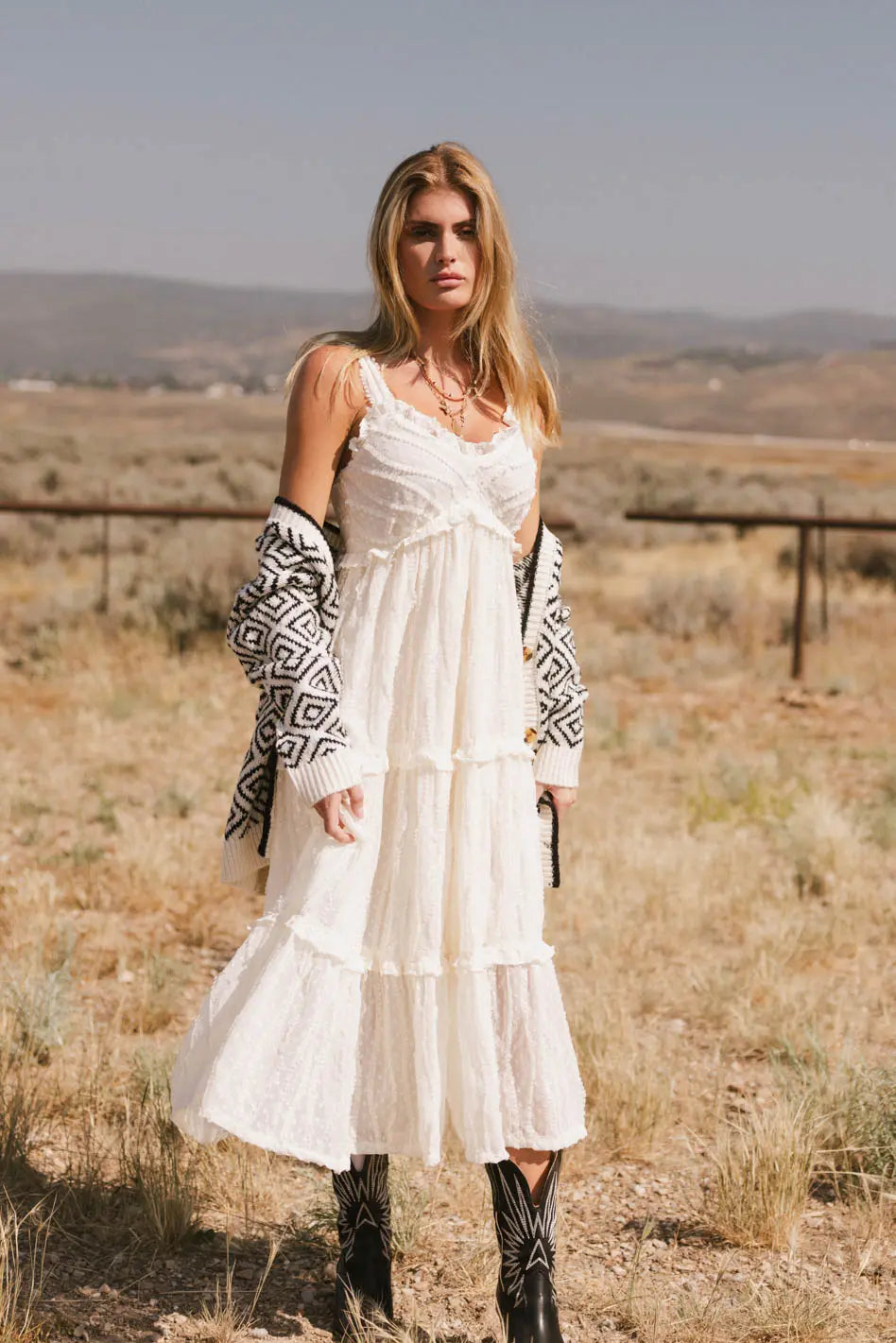 Elegant Maria Tulle Midi Dress in Cream - Perfect for Weddings, Parties & Special Occasions | Final Sale