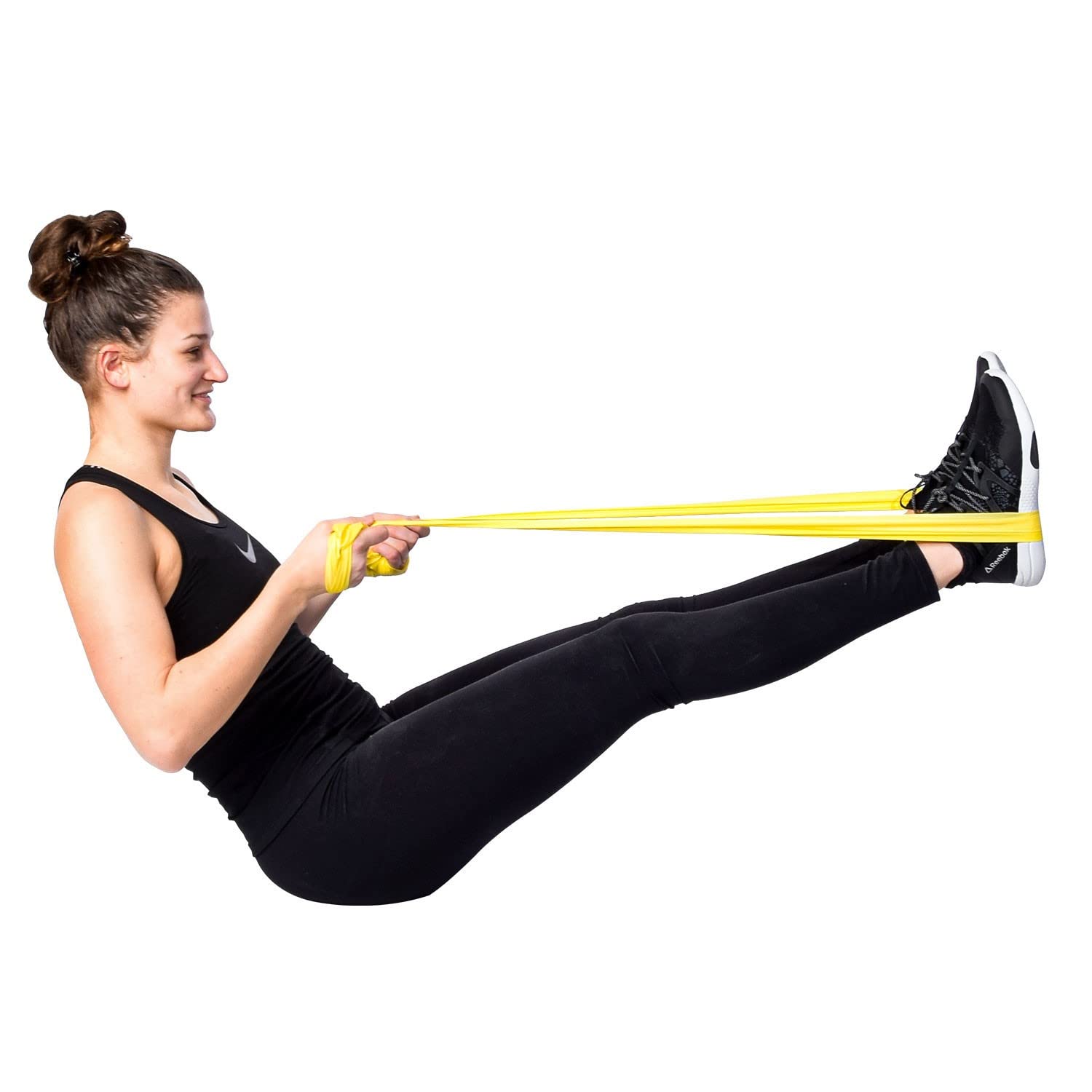 DITTMANN 25m Light Yellow Resistance Band - Stretchable Fitness Bands for Home Workouts, Yoga, Pilates & Strength Training - Ideal for Gym, Physical Therapy & Full Body Exercise