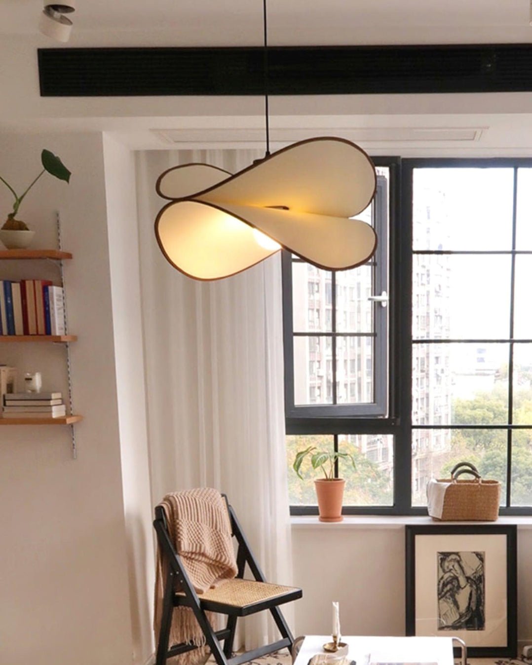 Chloe Pendant Lamp - Modern Hanging Light Fixture for Dining Room, Kitchen Island & Bedroom Decor | Elegant Glass Ceiling Light with Gold Accents
