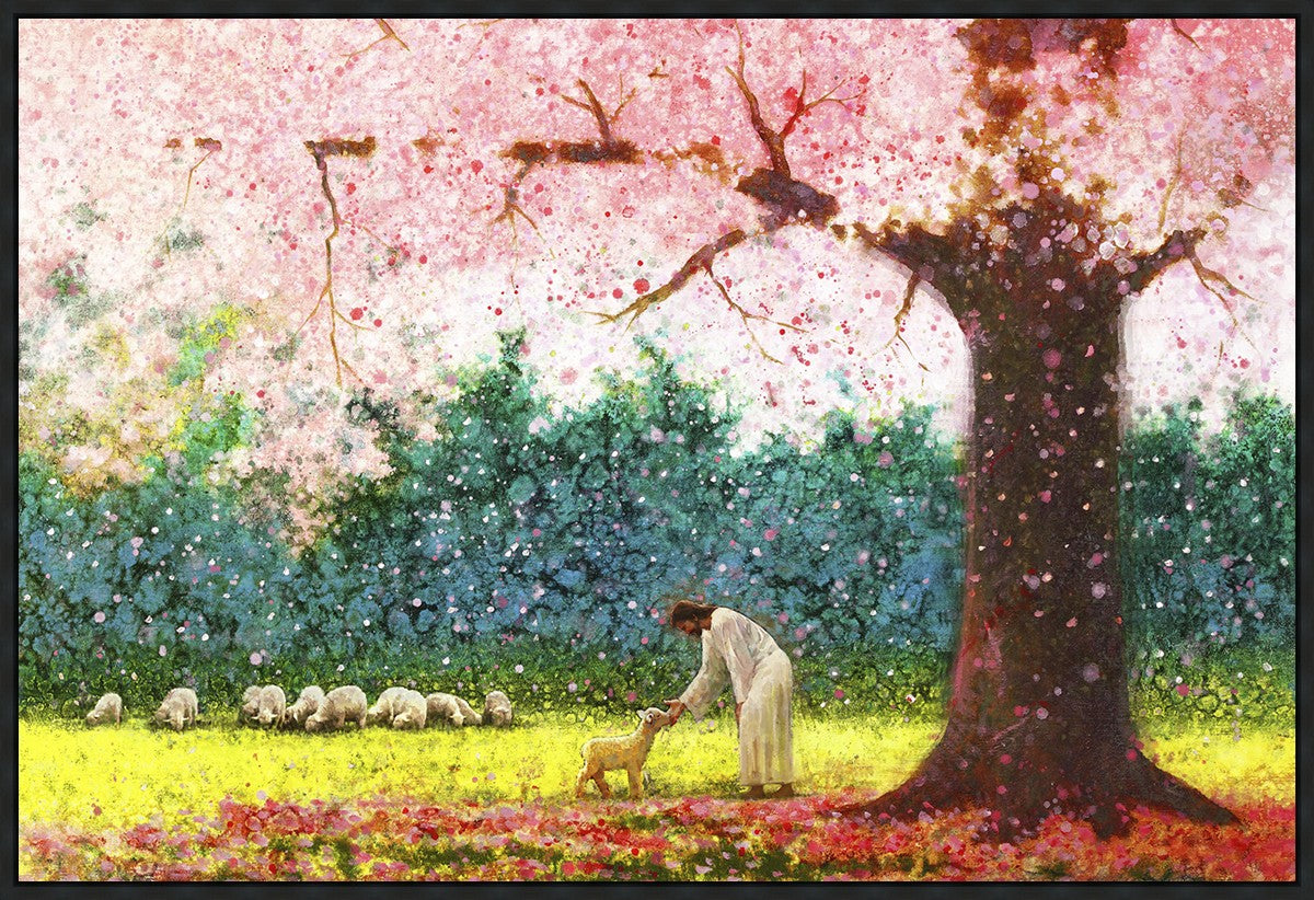 Large Green Pastures Landscape Wall Art - Handmade Gallery Wrap Canvas Painting for Living Room, Bedroom & Office Decor