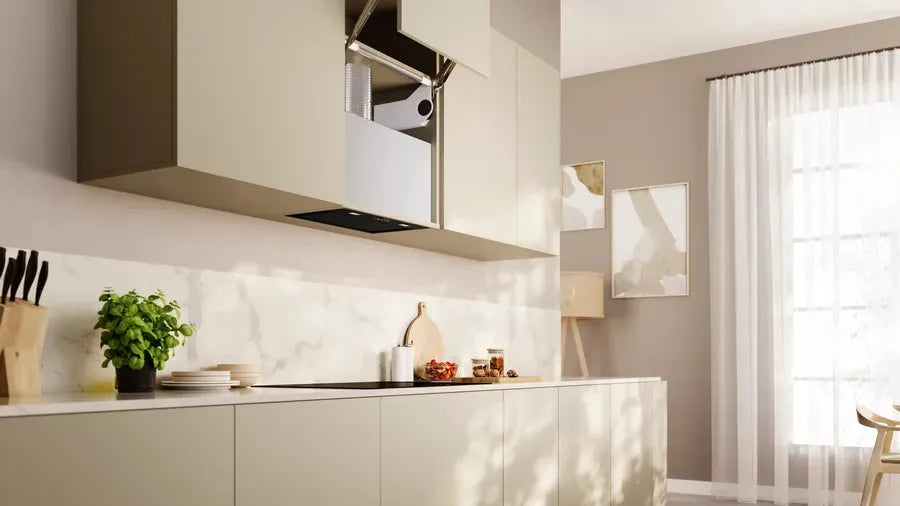 Neff 52cm Integrated Range Hood in Black - N70 D54NAC1S0A | Modern Kitchen Appliance for Efficient Cooking & Smoke Extraction