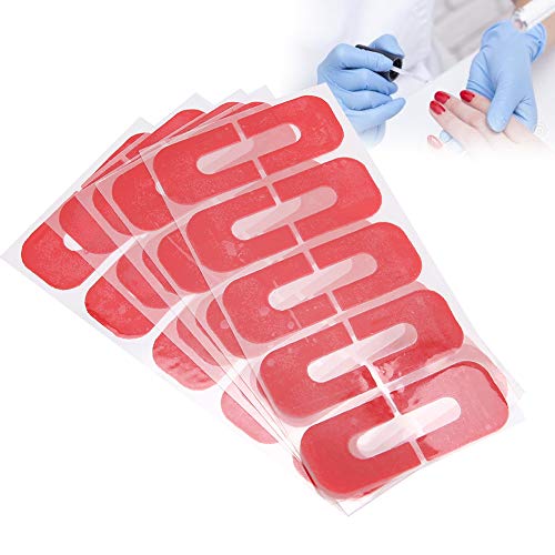 50pcs Disposable Nail Polish Protector Stickers - Waterproof Spill Resistant U-Shaped Tape for Nail Art & Manicure | Perfect for Salon, Home DIY & Professional Nail Technicians