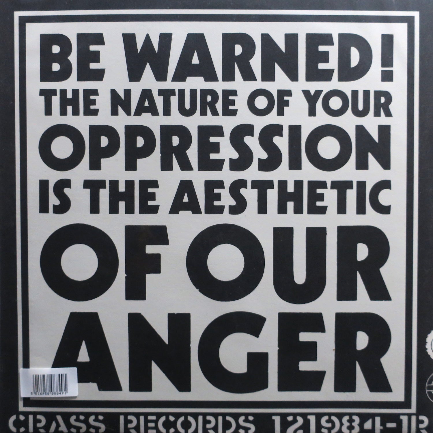 CRASS 'Yes Sir, I Will' Remastered Vinyl LP | Punk Rock Classic Album | Perfect for Record Collectors & Music Enthusiasts