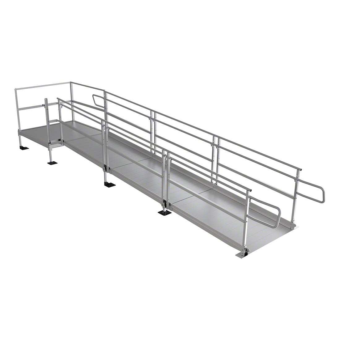Pathway 3G Modular Ramp System - Heavy Duty Aluminum Wheelchair Ramp for Home & Business Access - Perfect for Steps, Doorways & Vehicles