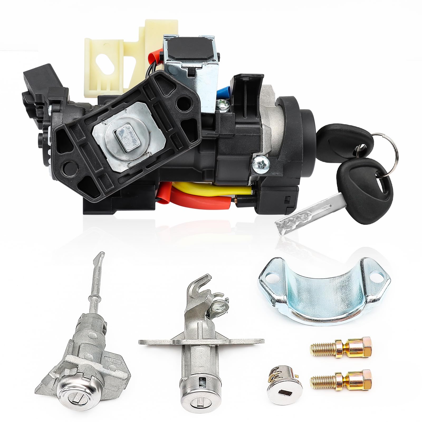 Ignition Lock Switch Assembly 81905-C2510 for 2015-2019 Hyundai Sonata - Complete Ignition Lock Cylinder & Housing Kit with 2 Door Locks, Glovebox Lock & 2 Keys (81970-C1A00) - Perfect for Car Security & Key Replacement
