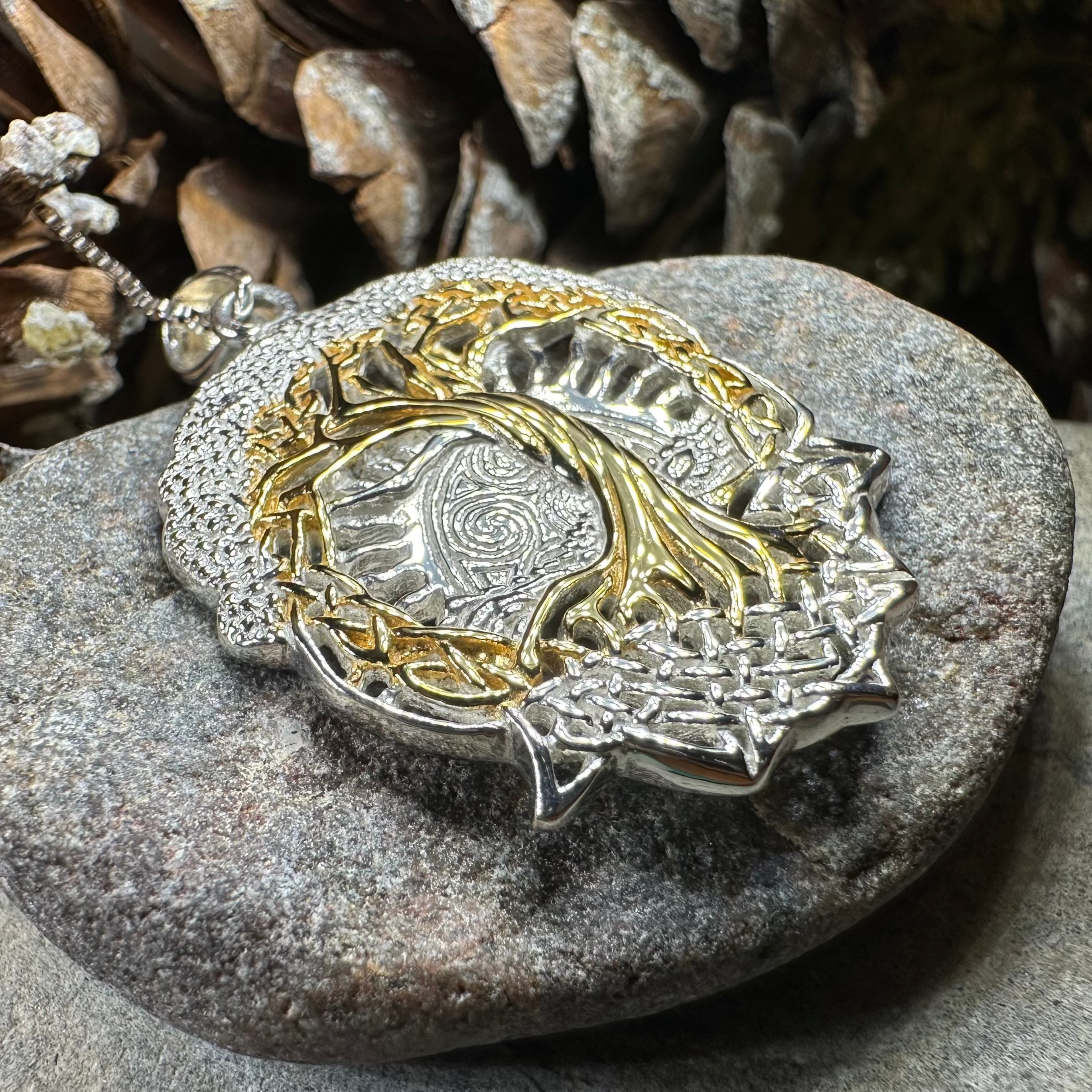 Celtic Dawn Tree of Life Pendant Necklace for Women - Sterling Silver Irish Jewelry Gift for Mom, Sister, Wife - Perfect for Weddings, Anniversaries & Spiritual Occasions