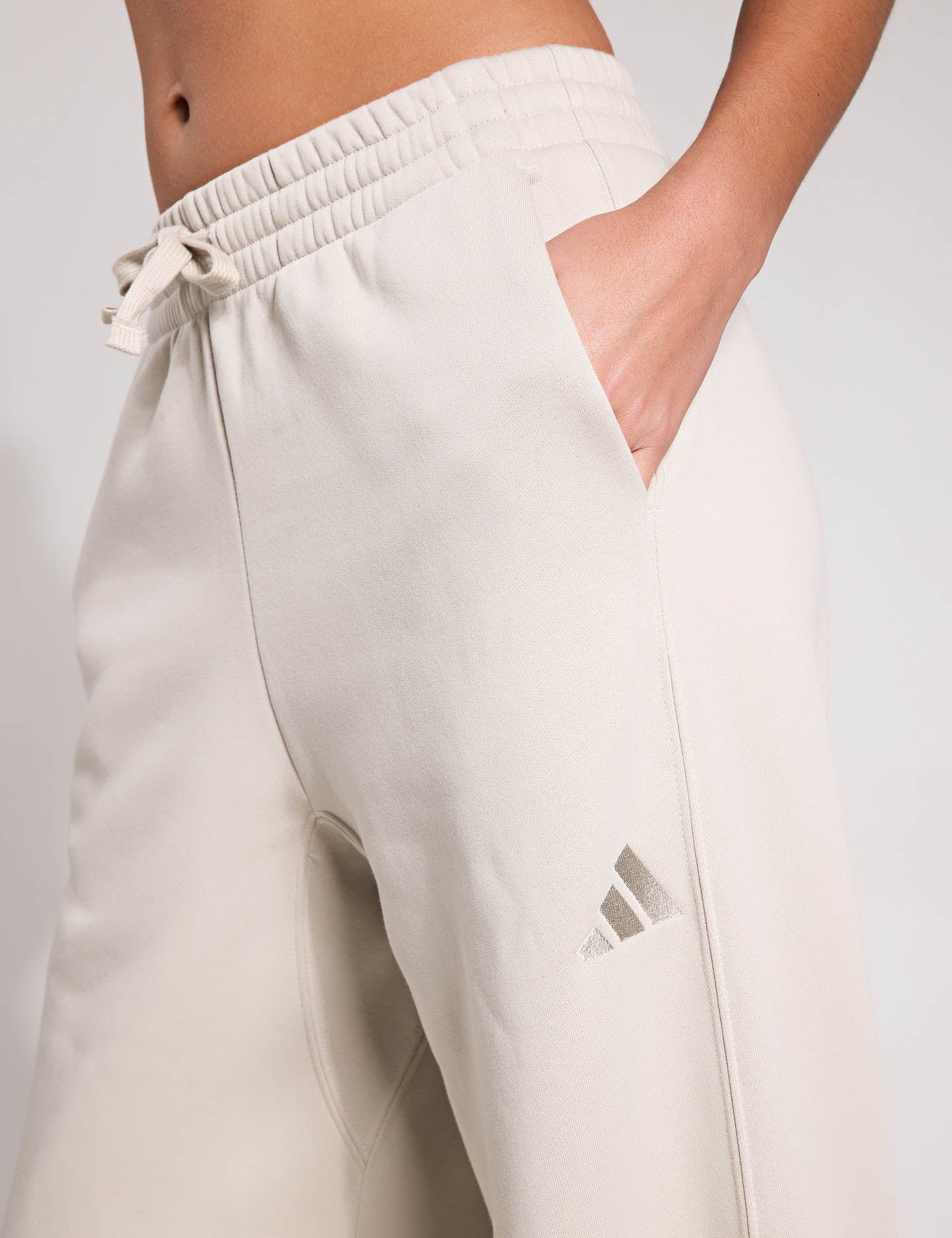 ALL SZN Fleece Loose Wide Leg Pants for Women - Soft & Comfortable High Waist Casual Sweatpants - Perfect for Lounge, Yoga, Travel & Winter Wear - Wonder Alumina