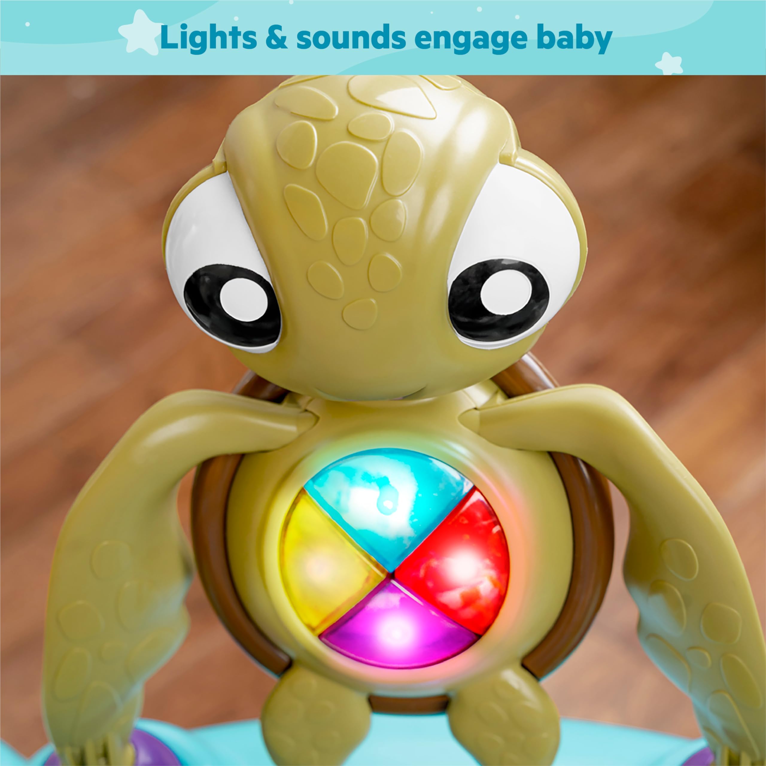 Bright Starts Disney Baby Finding Nemo Sea of Activities Jumper - Interactive Baby Activity Center with Lights, Music & Sounds for Infants 6-12 Months (Blue) - Perfect for Playtime, Learning & Motor Skill Development