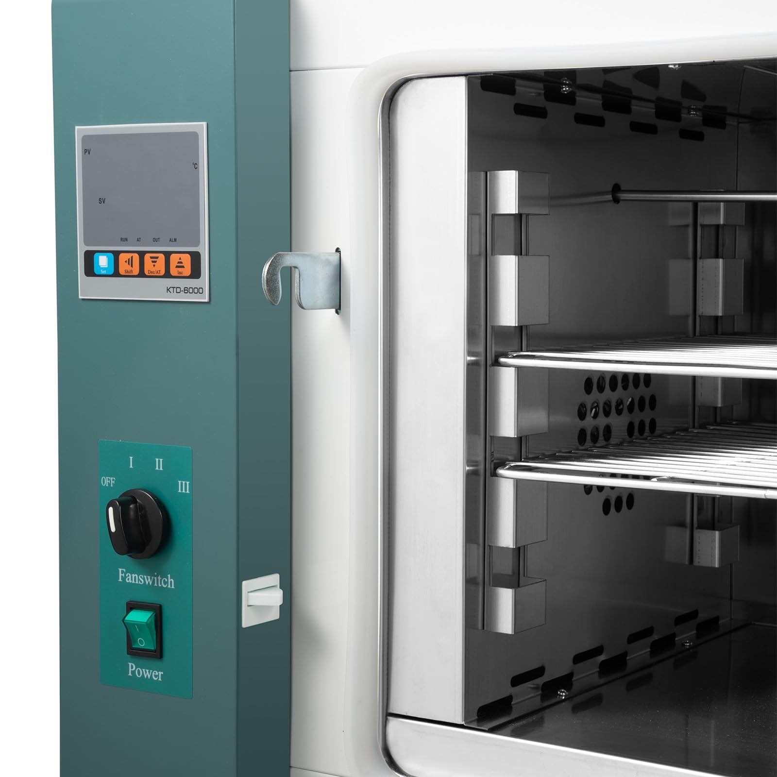 1000W 110V Lab Convection Oven with Thermostatic Control (10-300°C) | Industrial Laboratory Air Drying Oven with Adjustable Fan Speed | Perfect for Baking, Drying, Curing & Scientific Experiments