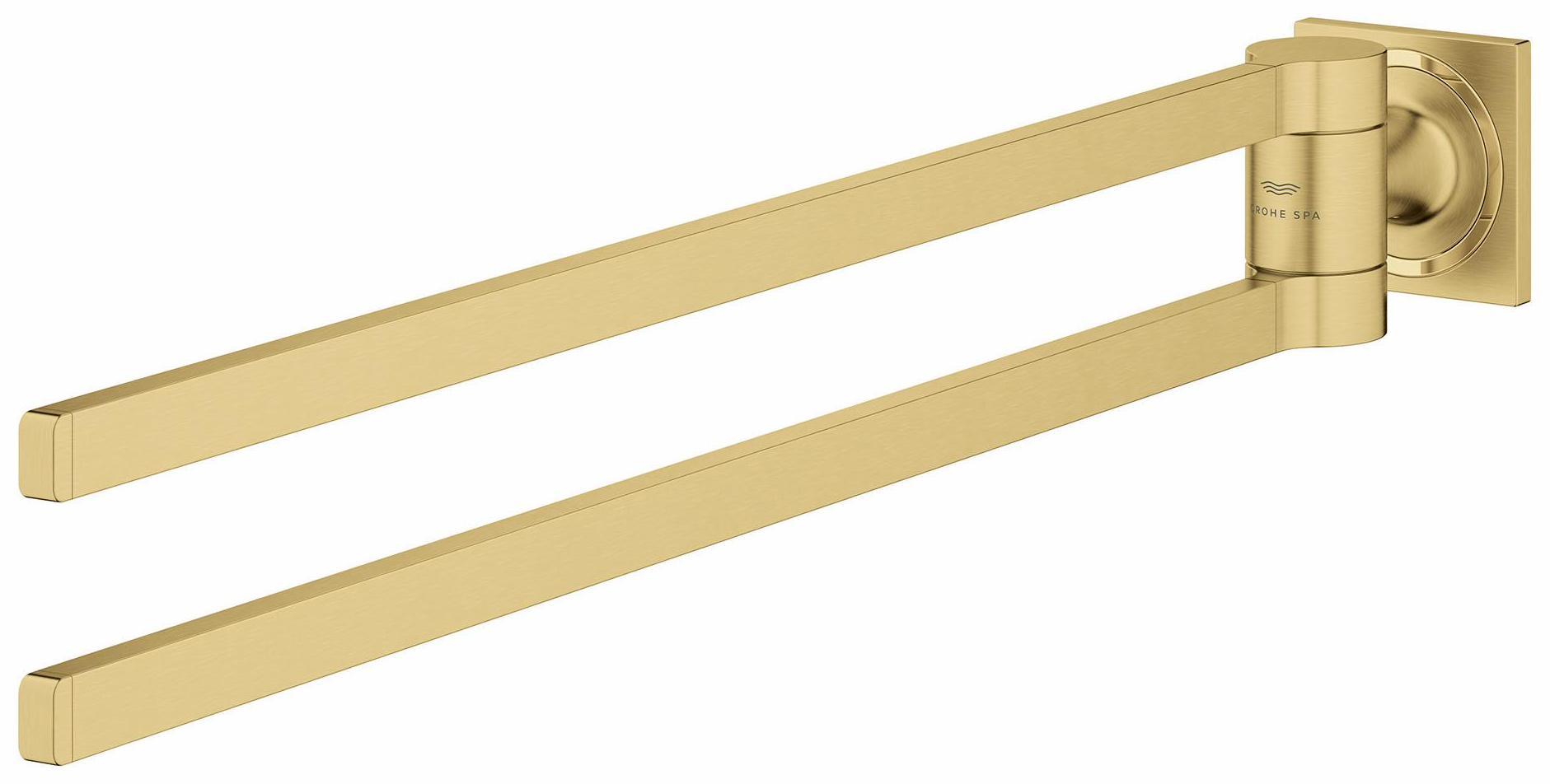 Grohe Allure Double Towel Bar in Brushed Cool Sunrise 40342GN1 - Premium Bathroom Accessory for Modern Homes & Luxury Hotels