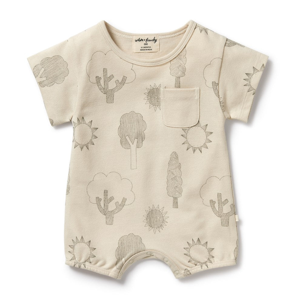 Park Days Organic Baby Growsuit - Soft 100% Cotton Bodysuit for Newborns & Infants | Perfect for Playdates, Daycare & Family Outings