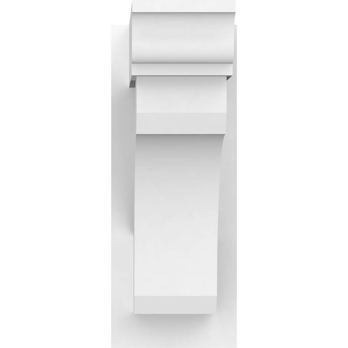 Ekena Millwork OUTP07X18X18LEC01 Legacy Architectural Grade PVC Outlooker with Traditional Ends, 7