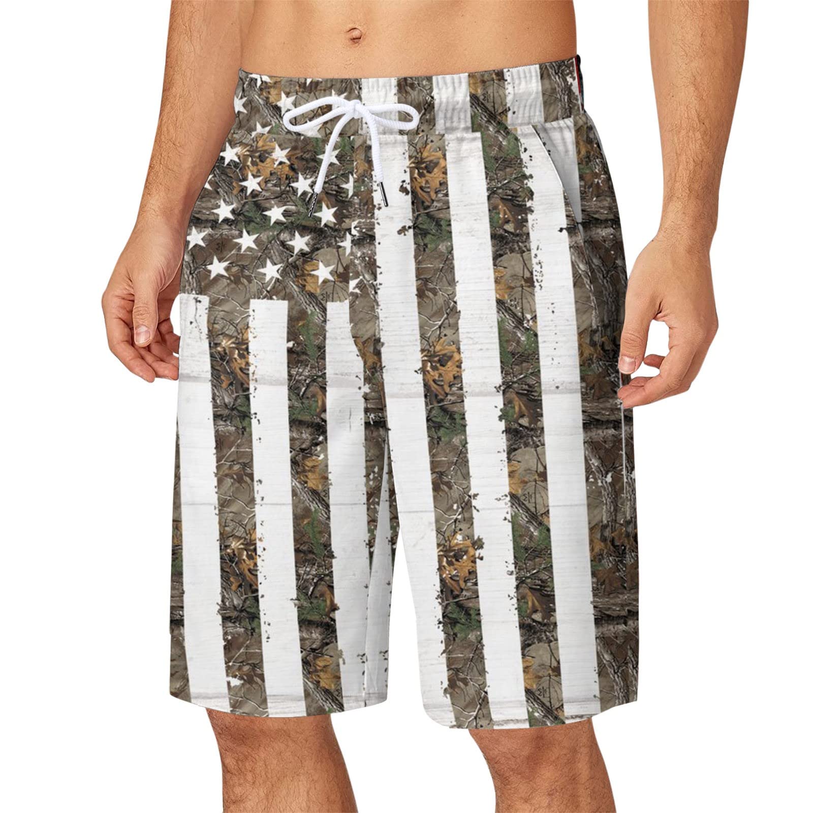 **Men's Quick Dry Board Shorts - Breathable Swim & Gym Shorts for Summer, Travel & Workout | Casual Athletic Wear**